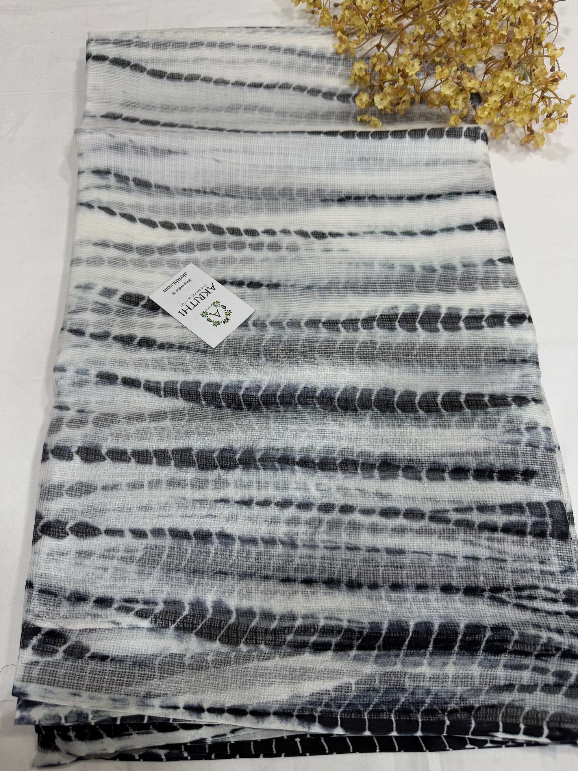 Pure silk Kota tie and dye fabric