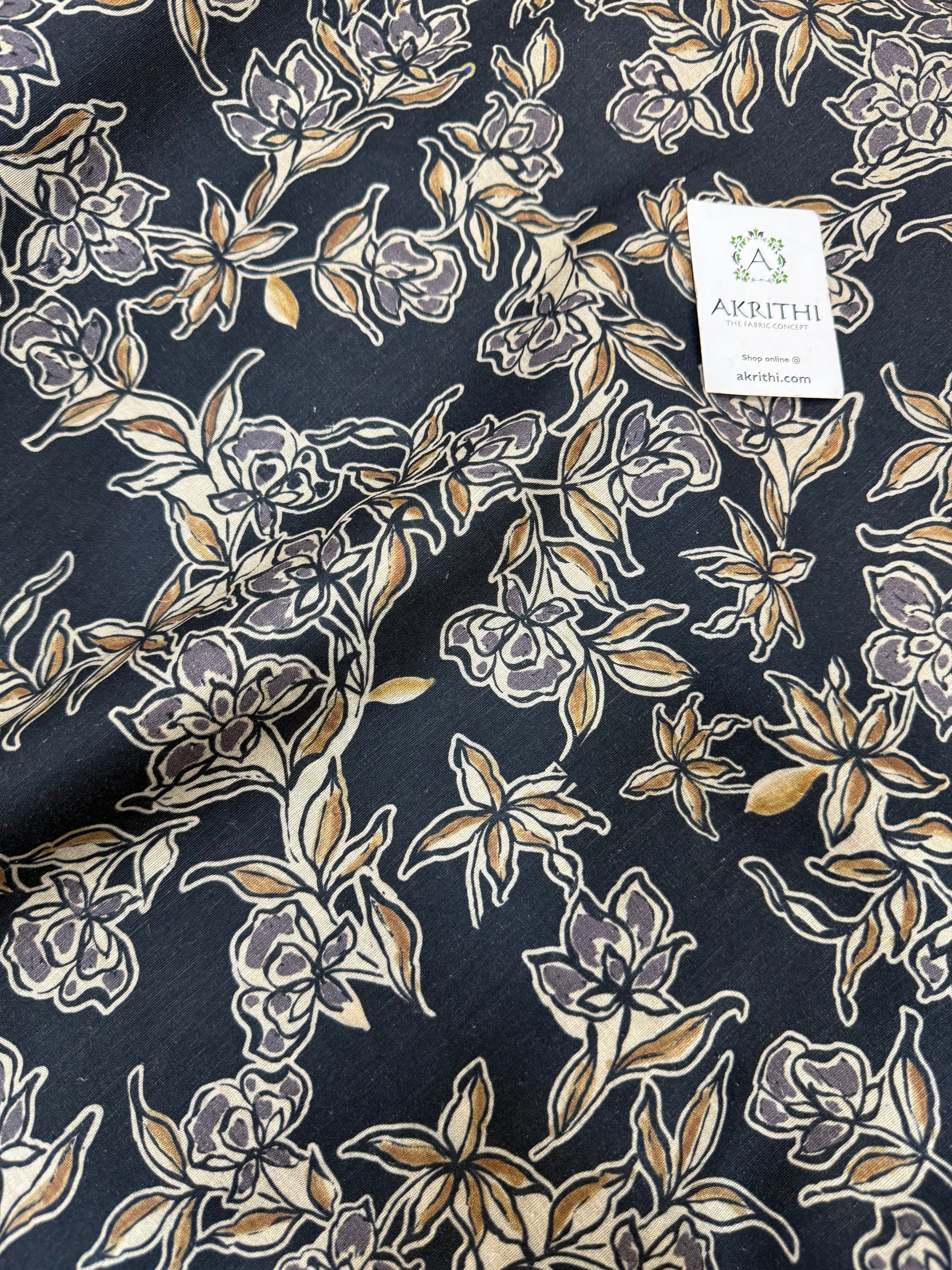 Digital Printed pure linen cotton fabric