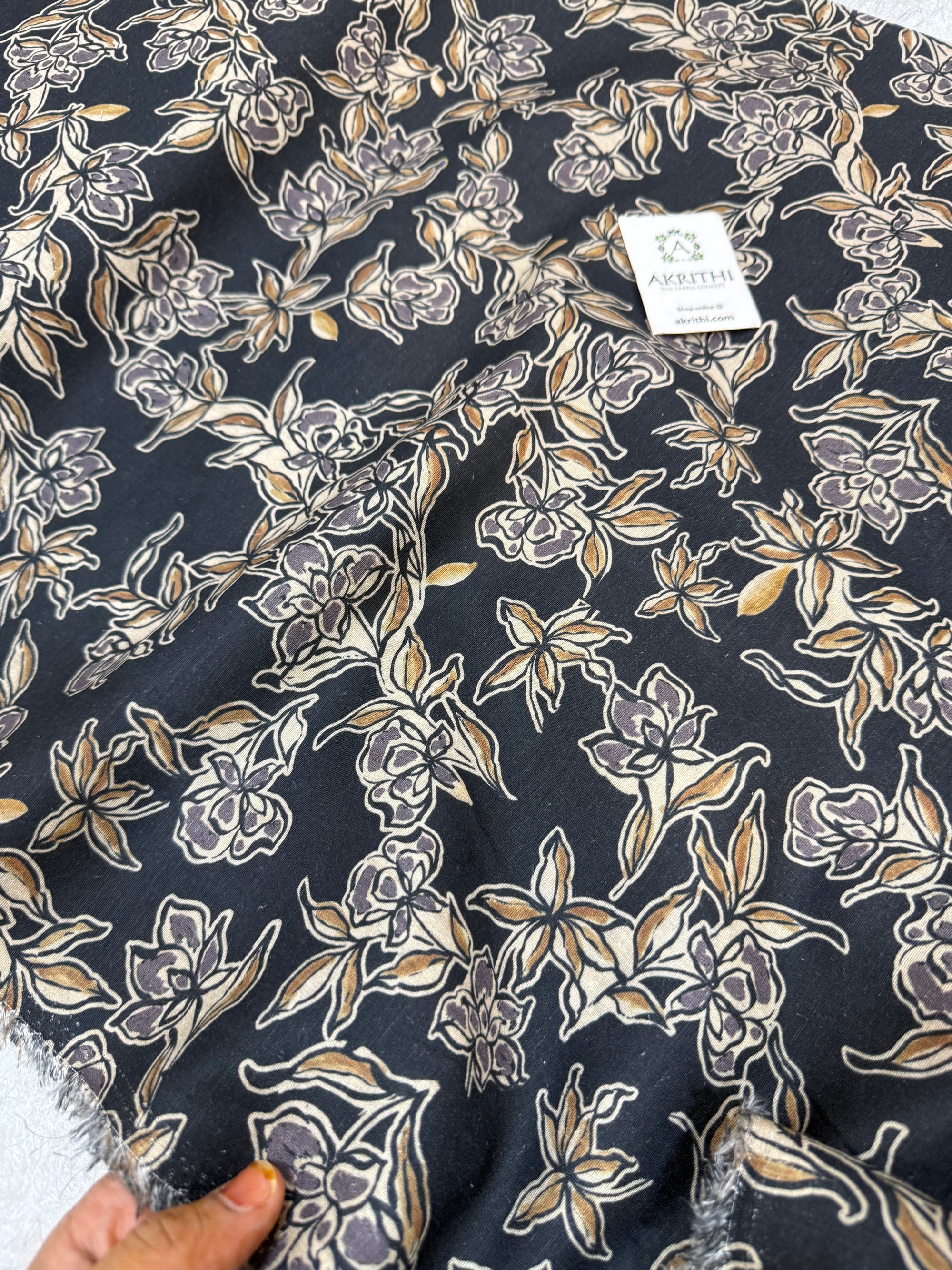 Digital Printed pure linen cotton fabric