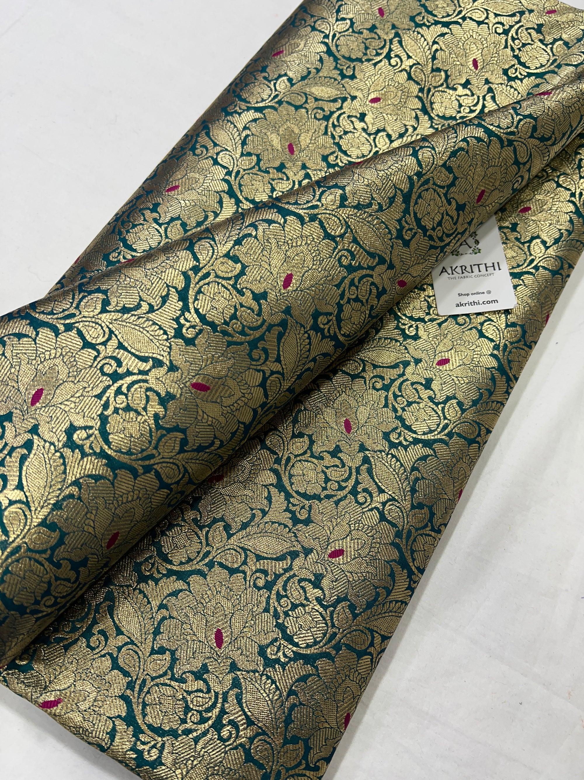 Pure Banarasi brocade fabric