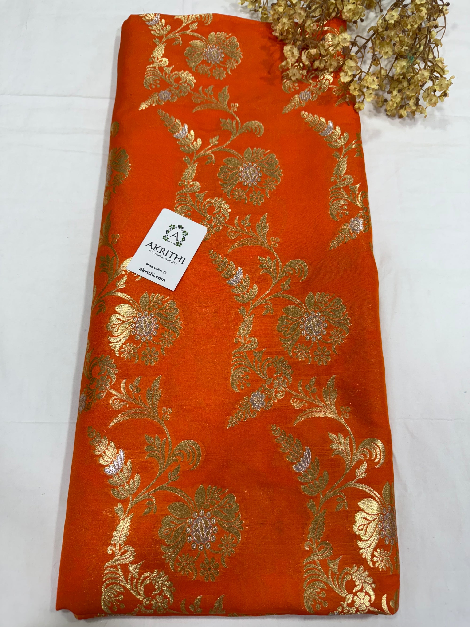 Pure Banarasi brocade fabric