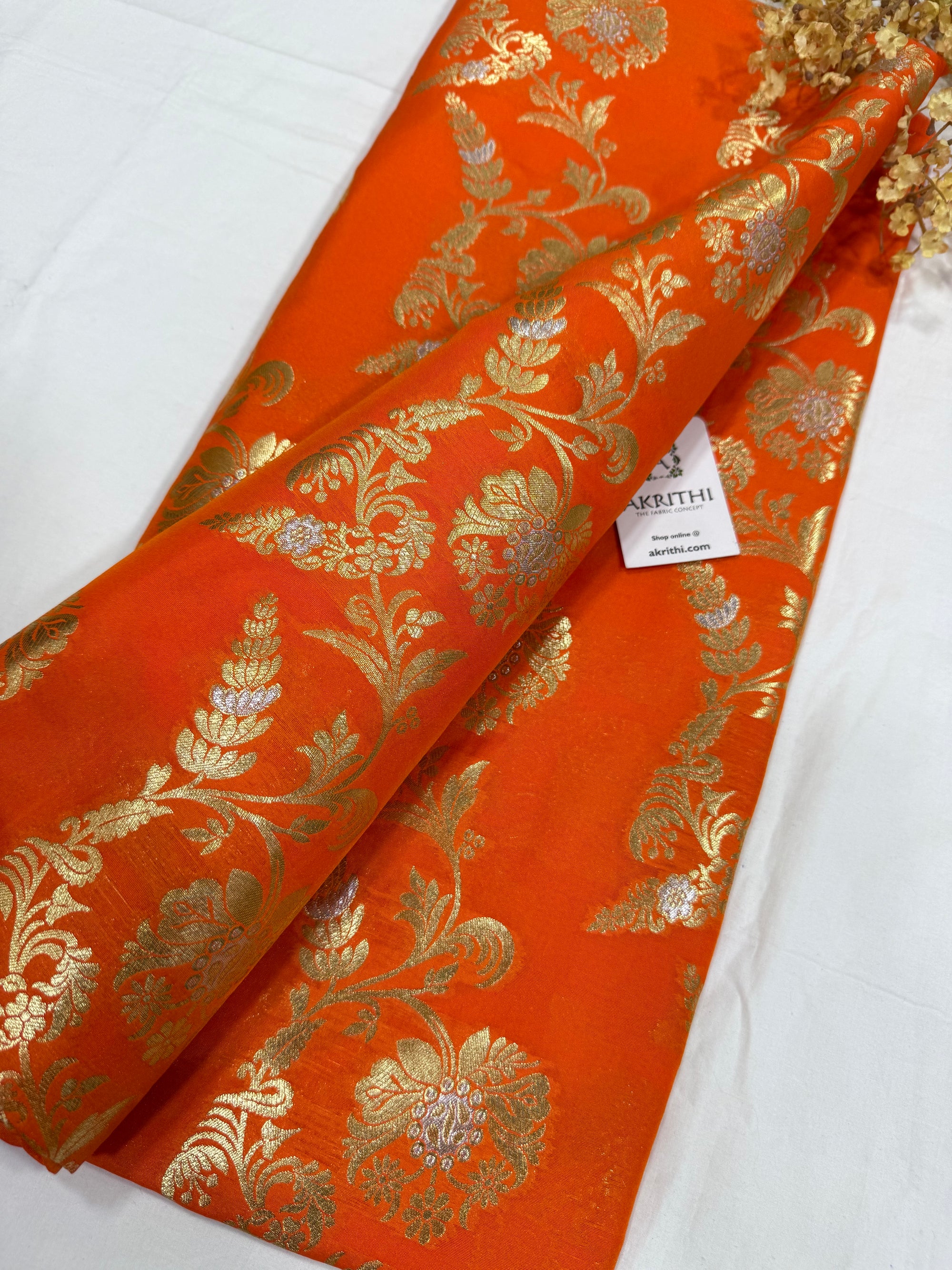 Pure Banarasi brocade fabric