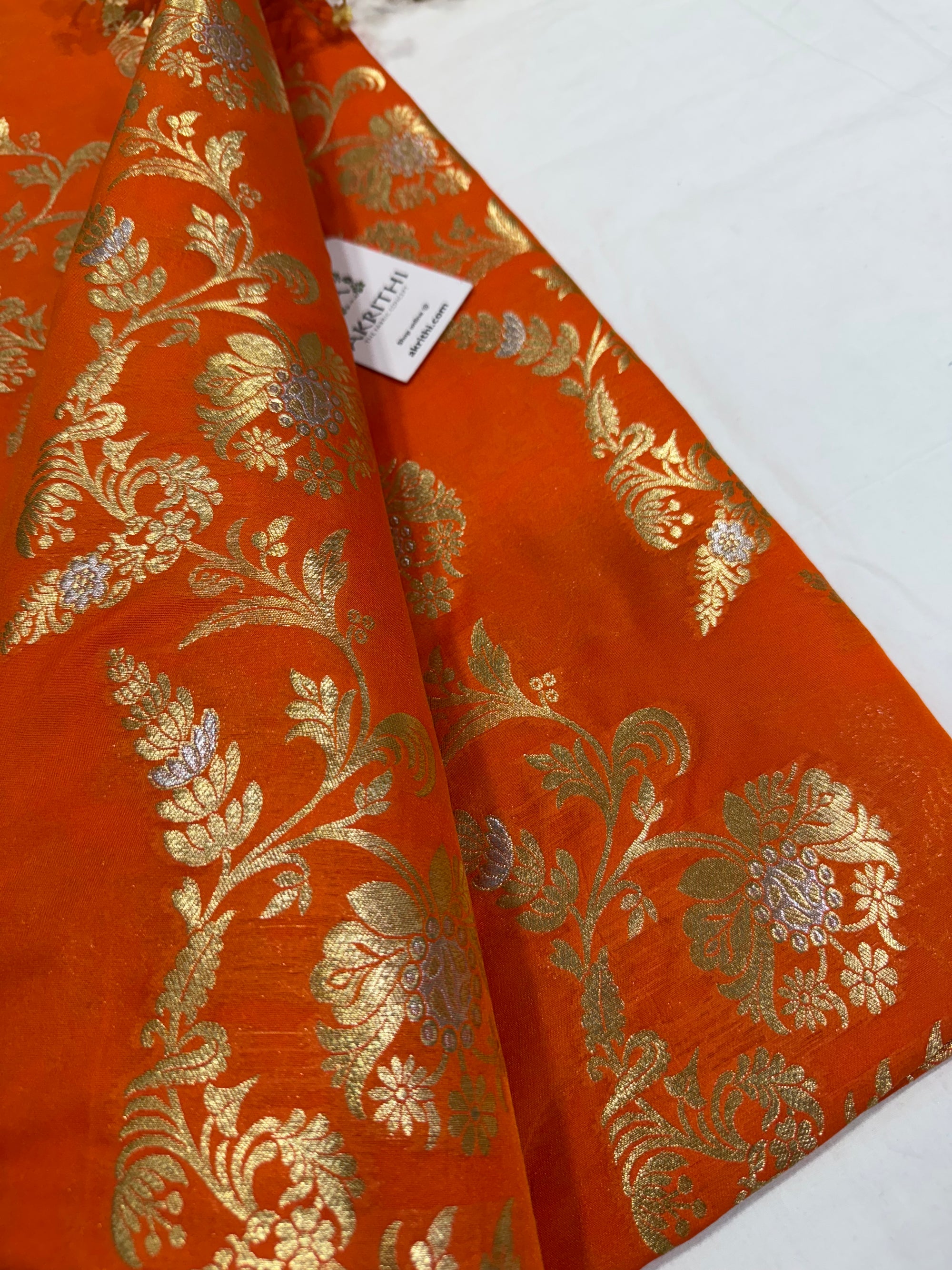 Pure Banarasi brocade fabric