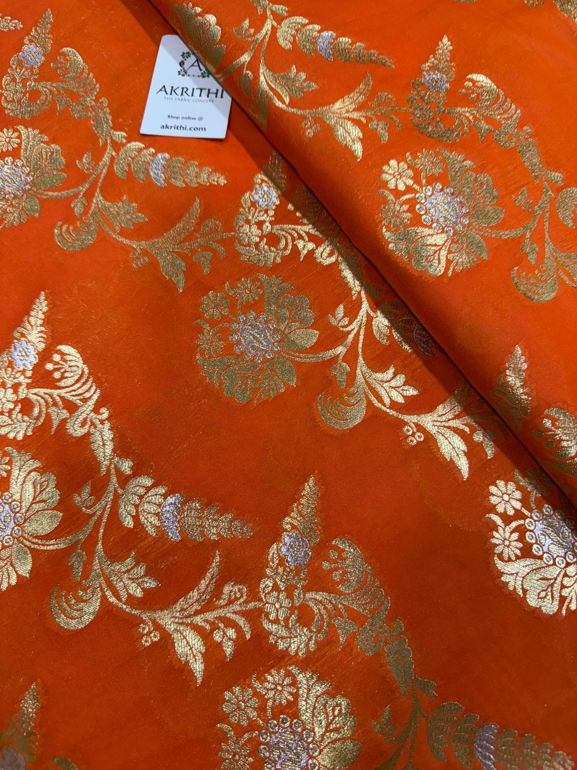 Pure Banarasi brocade fabric