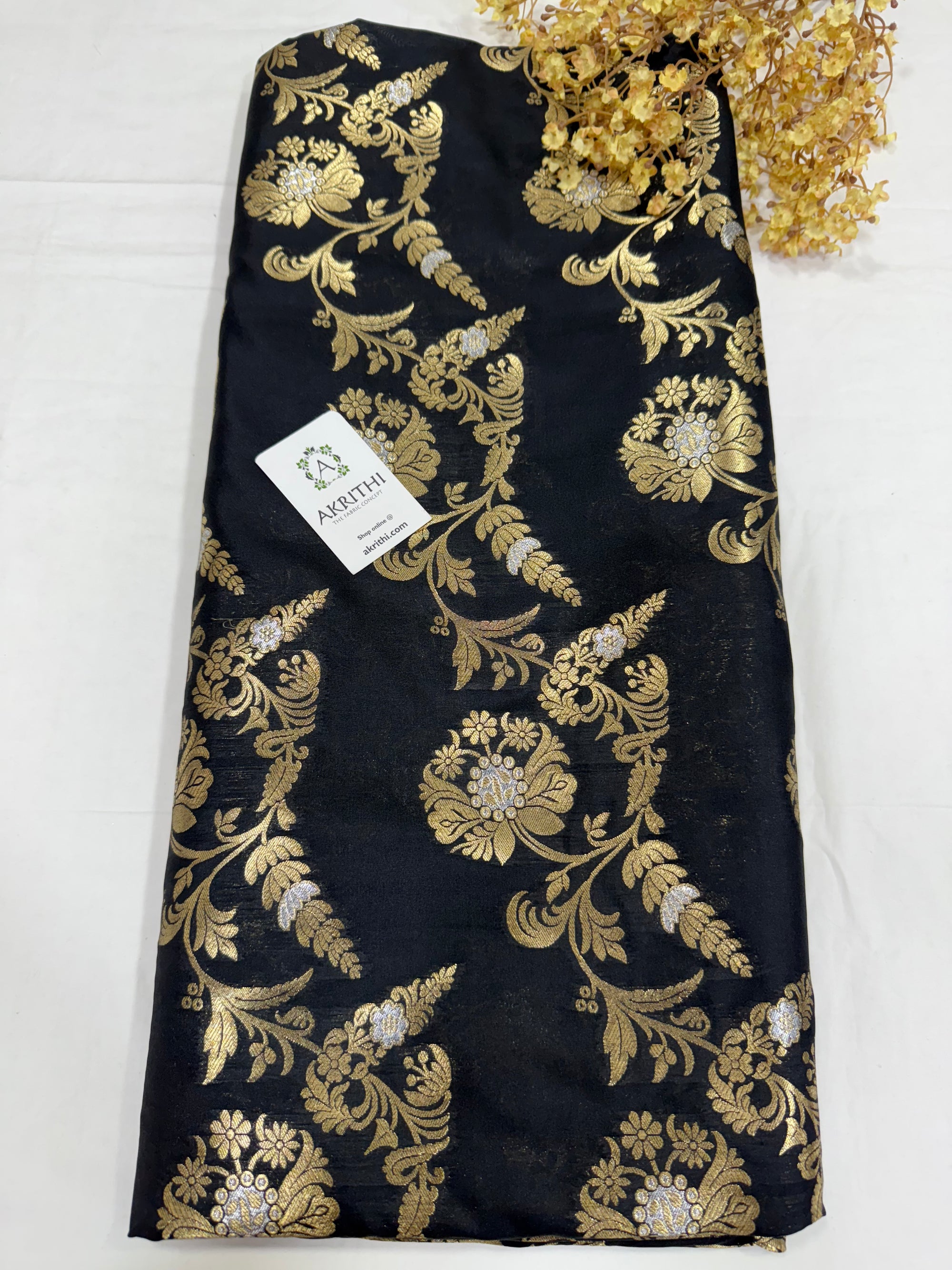 Pure Banarasi brocade fabric