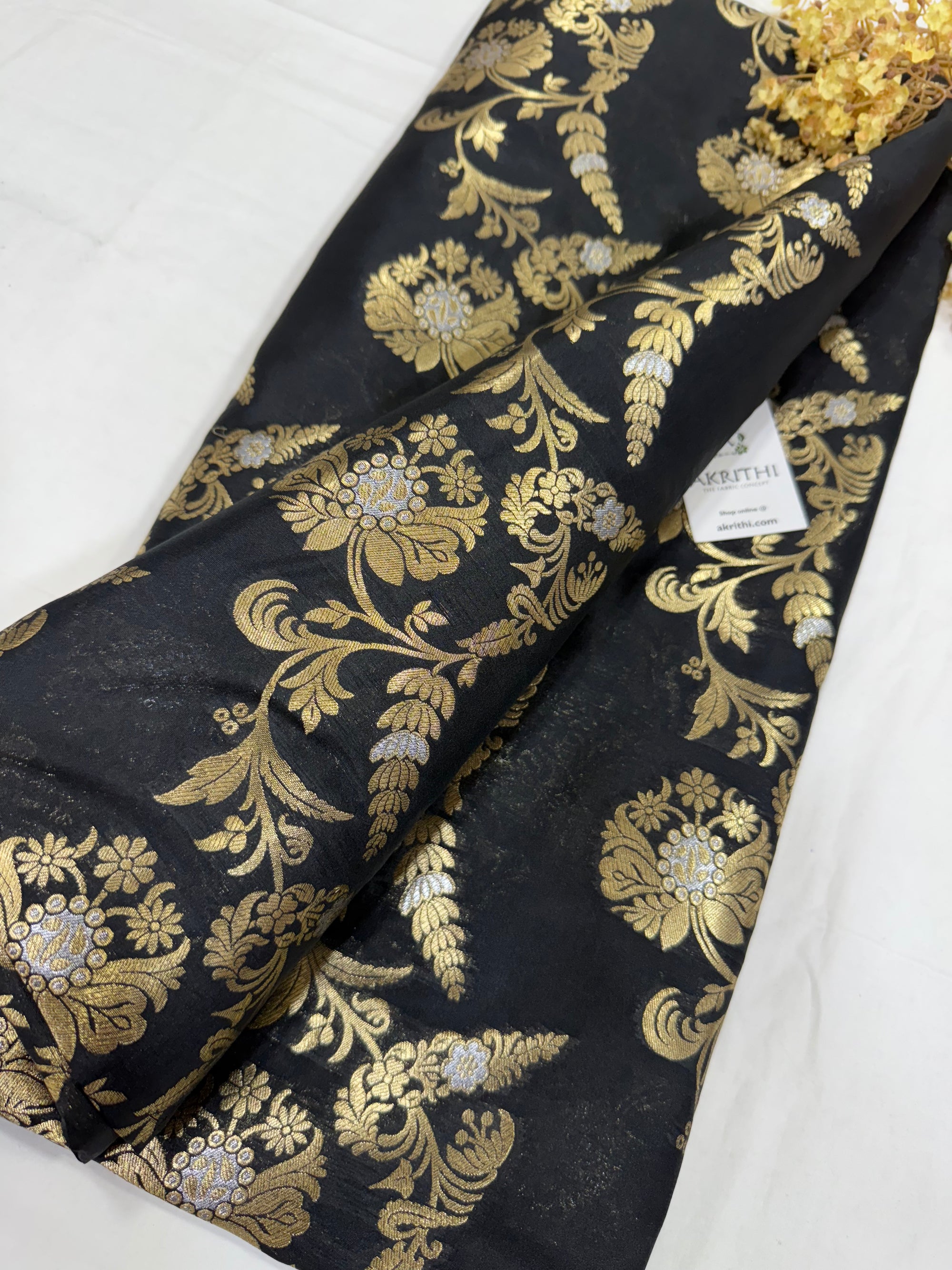 Pure Banarasi brocade fabric