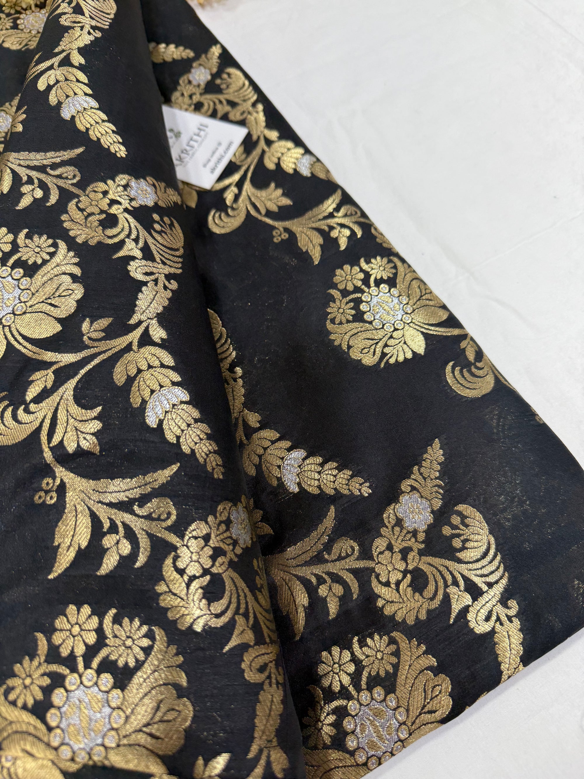 Pure Banarasi brocade fabric