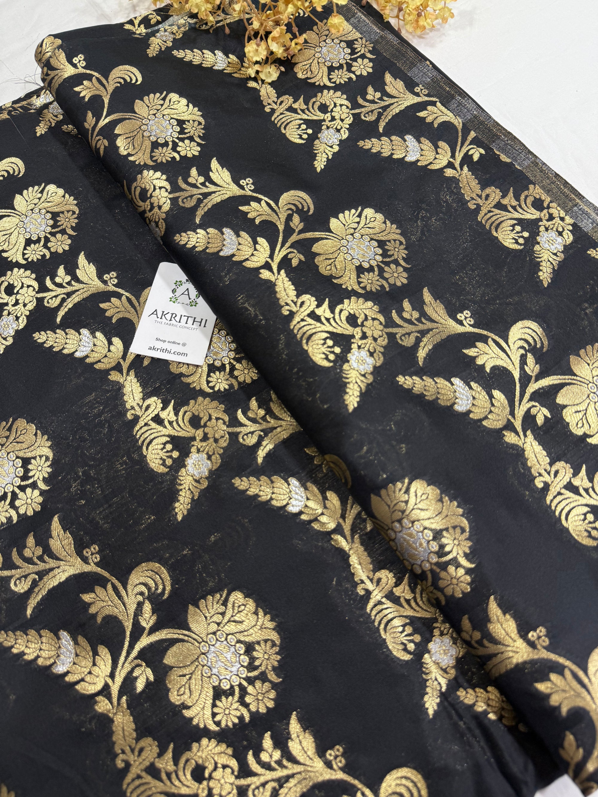 Pure Banarasi brocade fabric