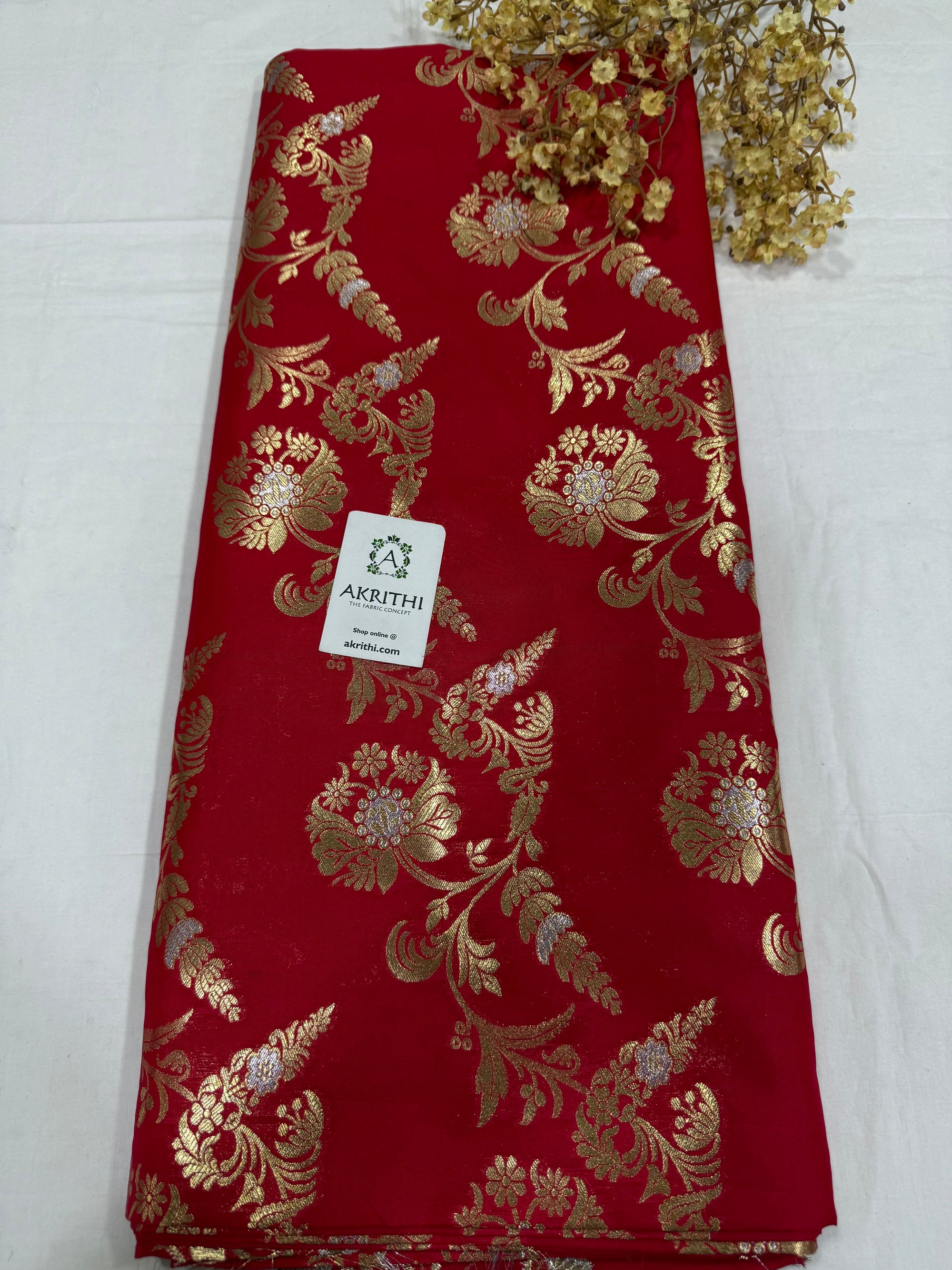 Pure Banarasi brocade fabric