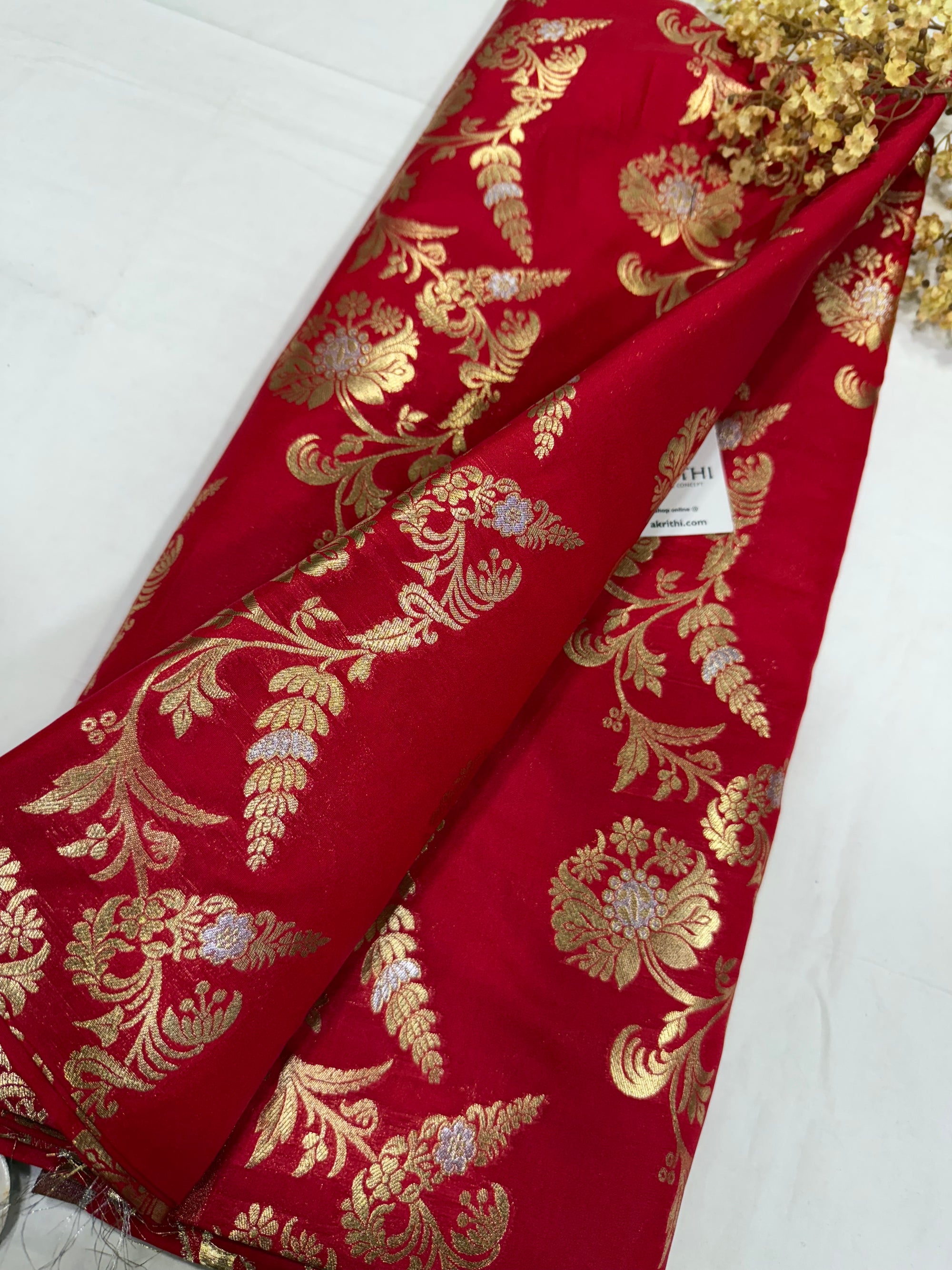 Pure Banarasi brocade fabric