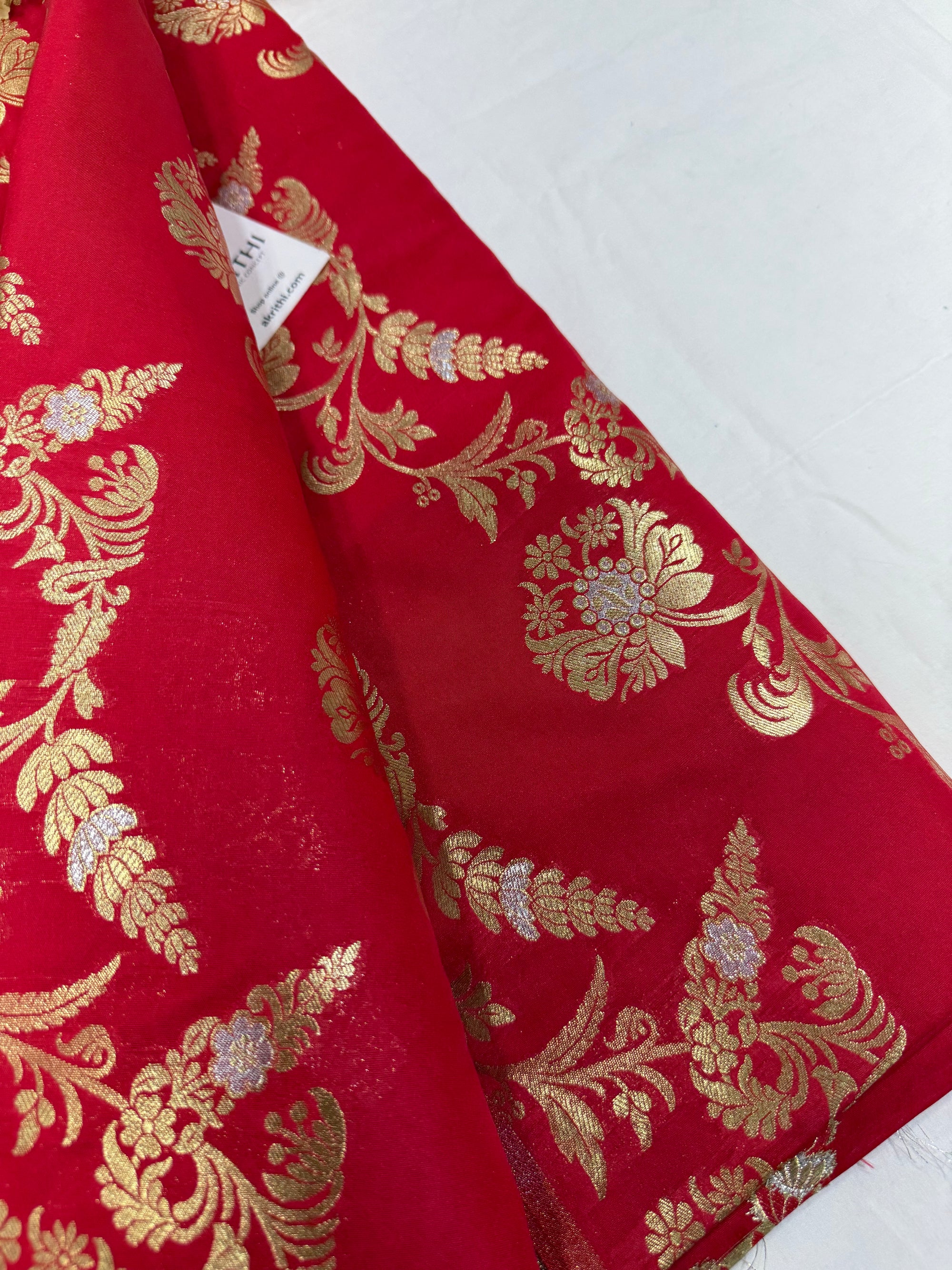 Pure Banarasi brocade fabric