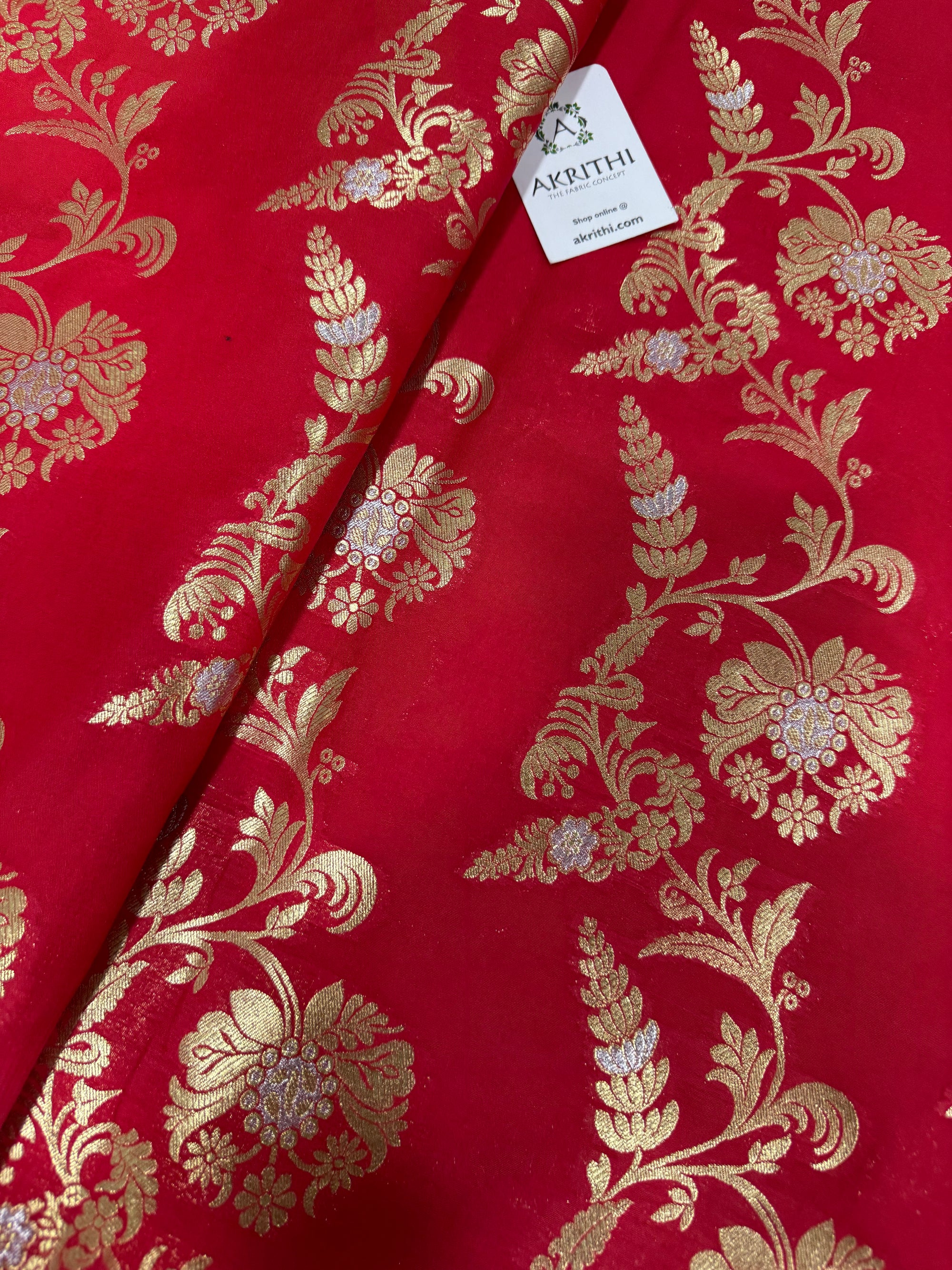 Pure Banarasi brocade fabric