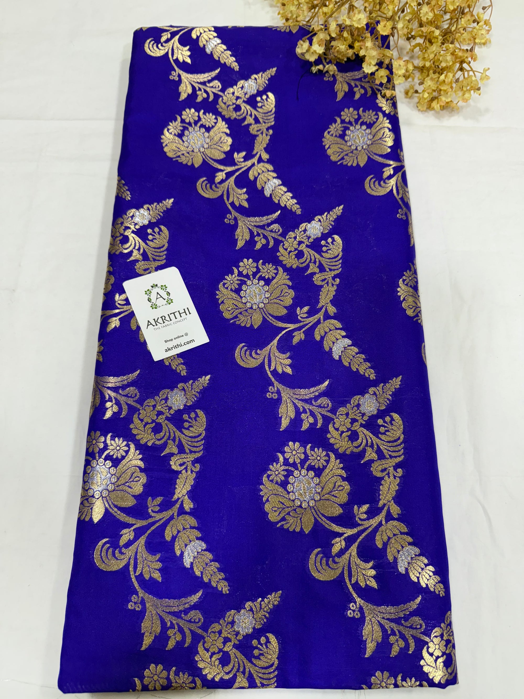 Pure Banarasi brocade fabric