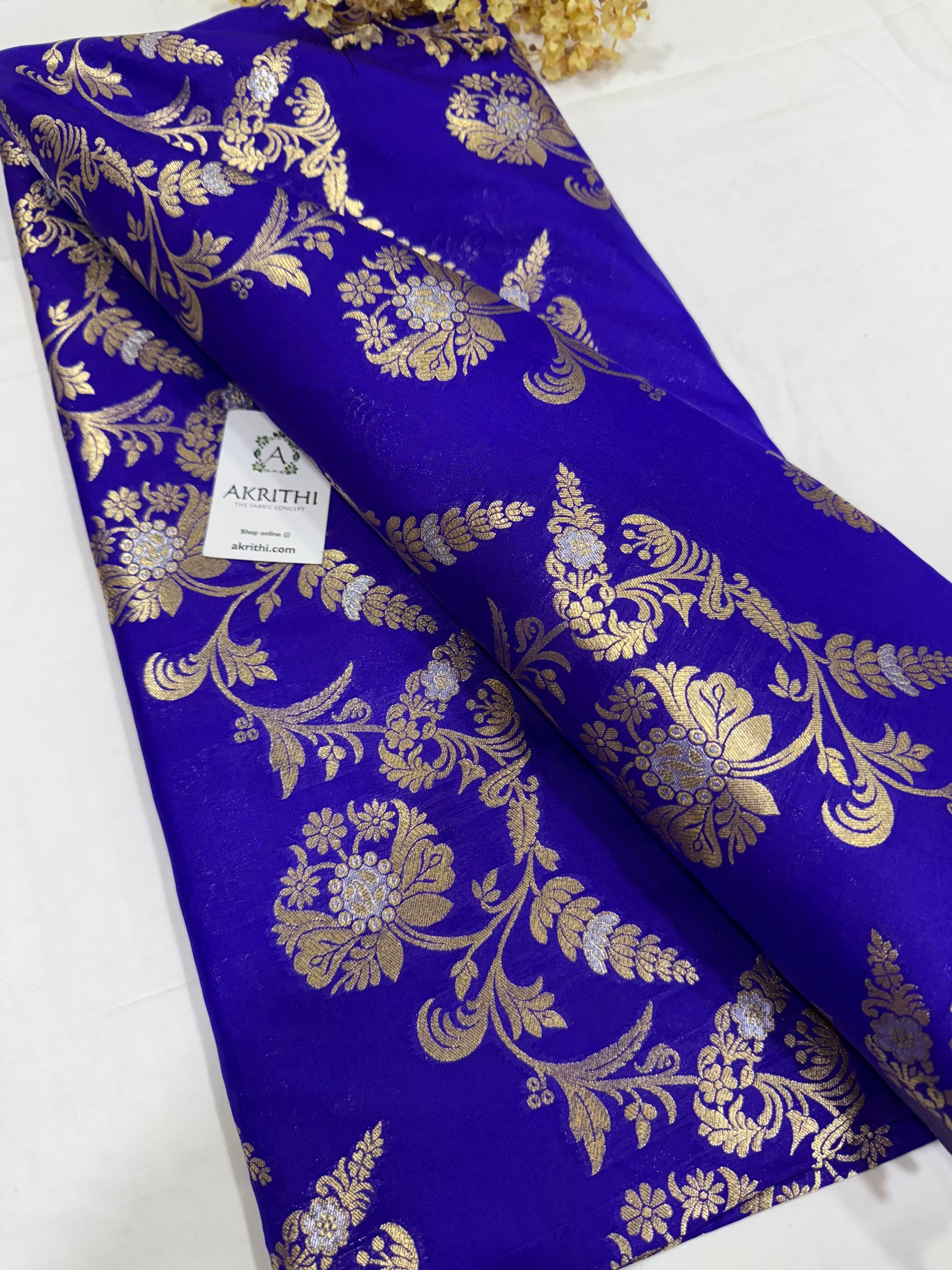 Pure Banarasi brocade fabric