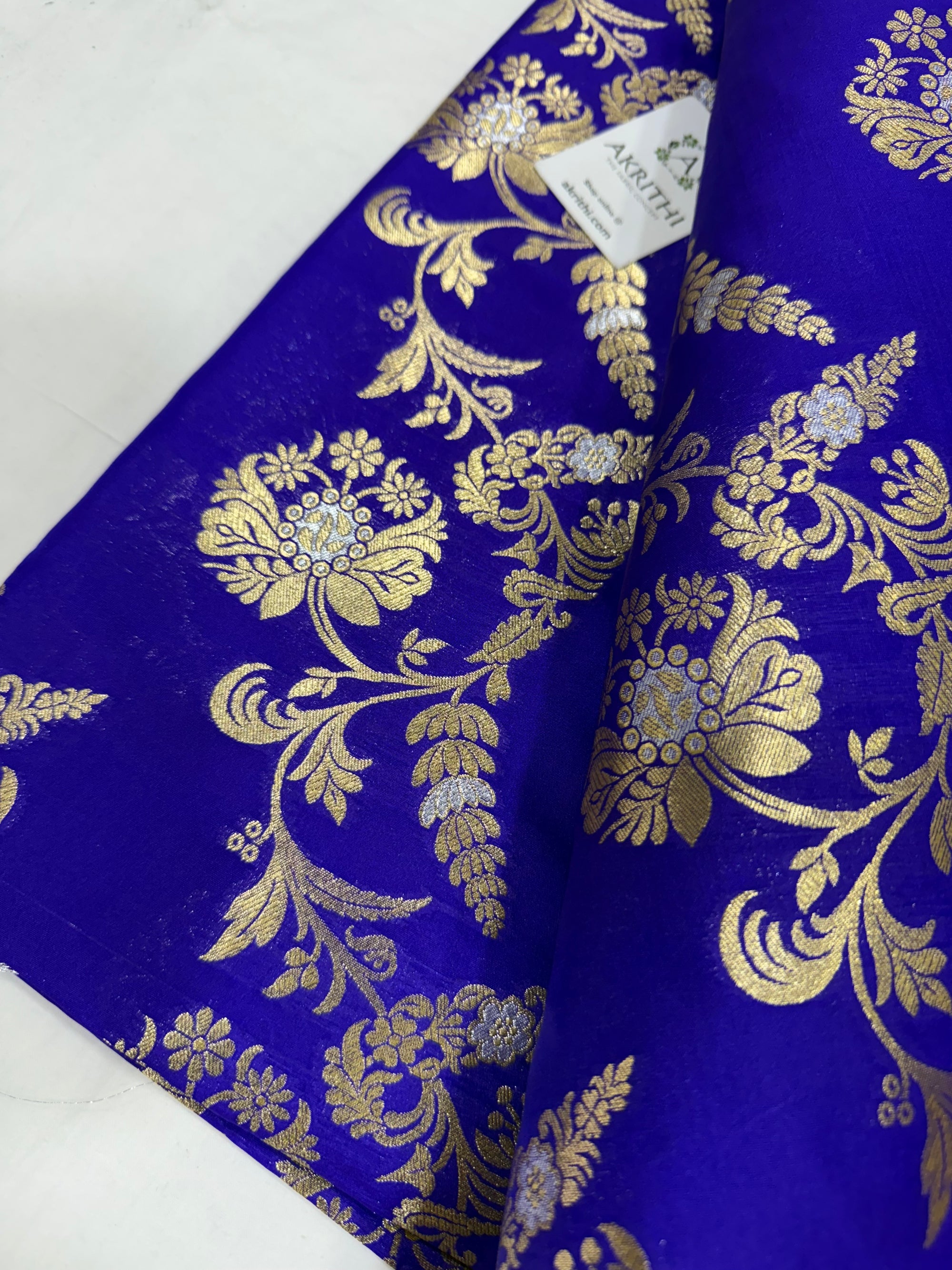 Pure Banarasi brocade fabric