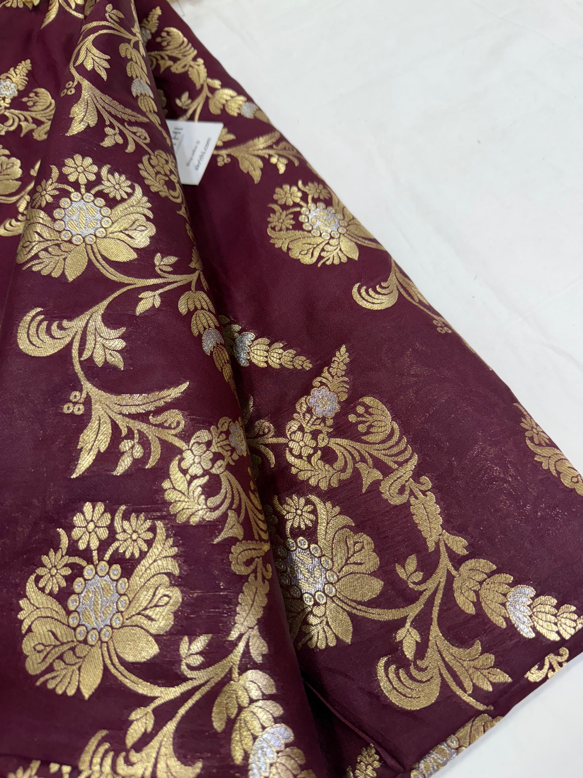 Pure Banarasi brocade fabric