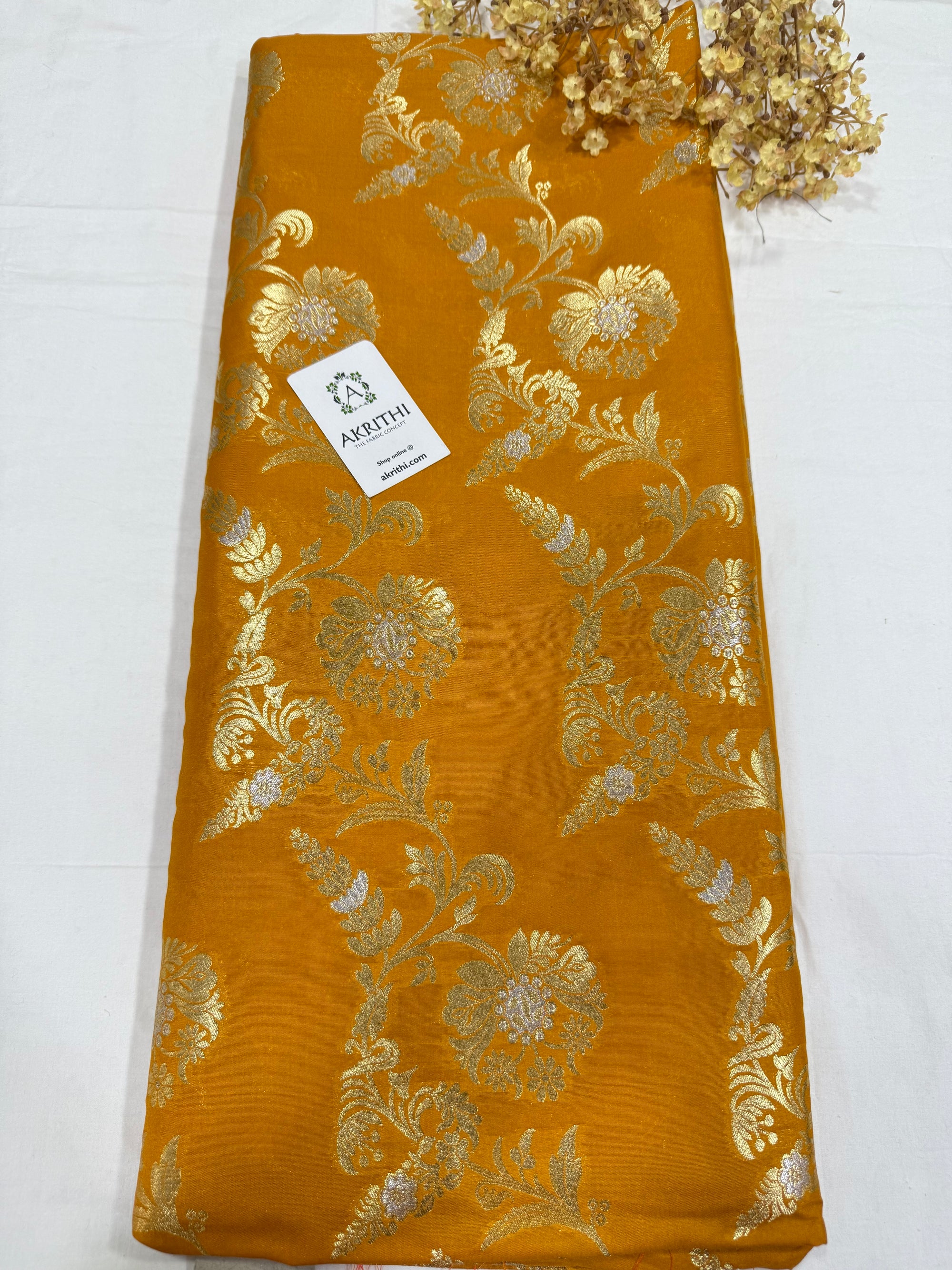 Pure Banarasi brocade fabric