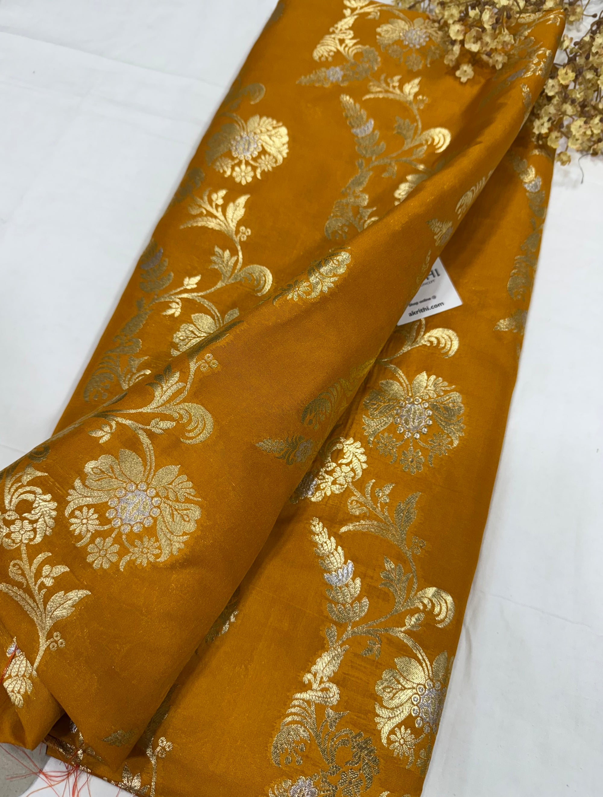 Pure Banarasi brocade fabric