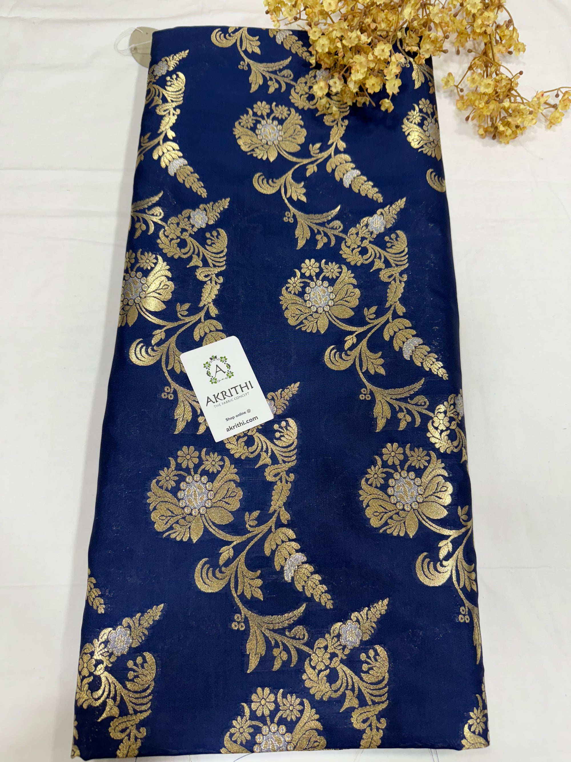 Pure Banarasi brocade fabric