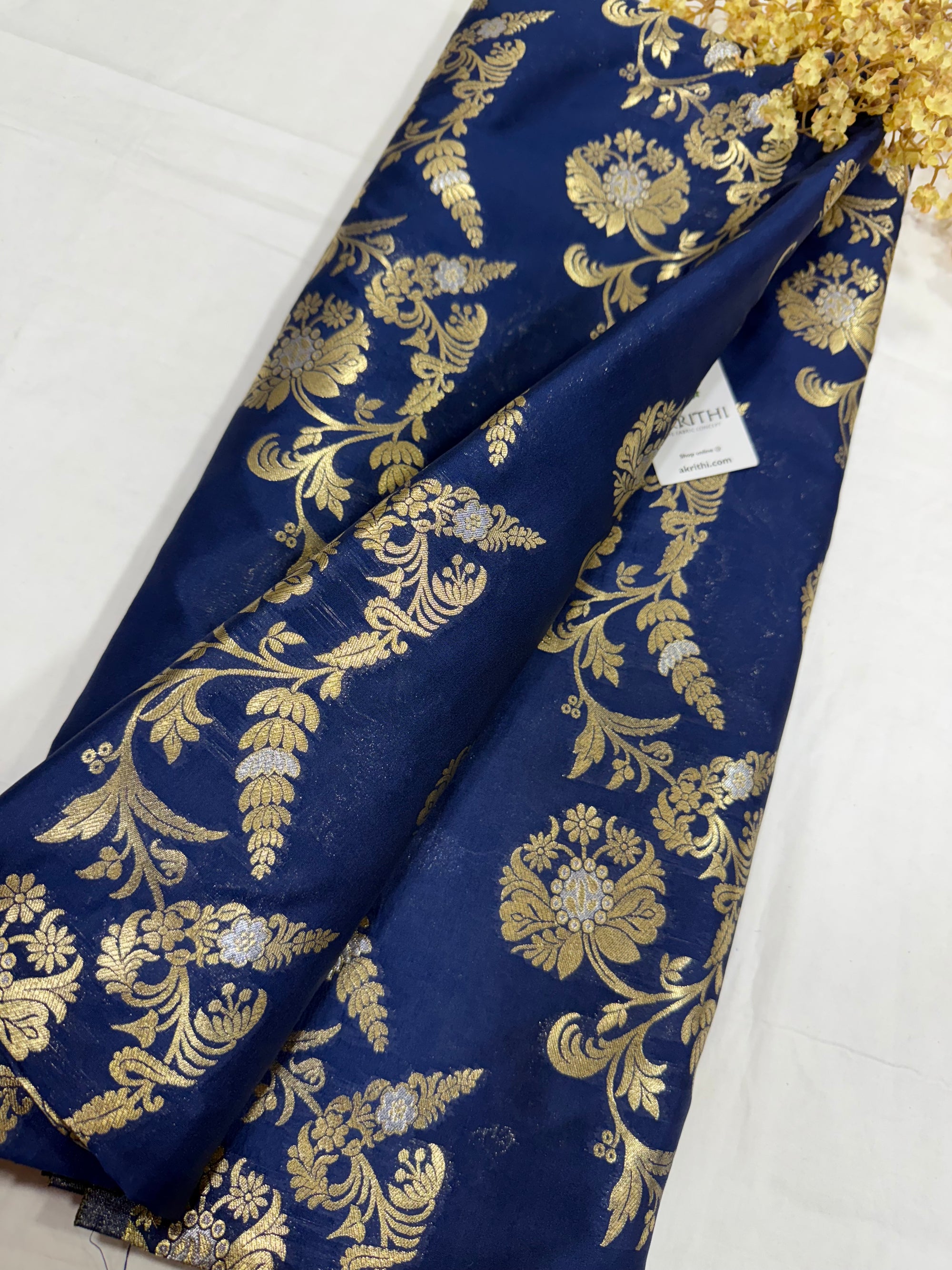 Pure Banarasi brocade fabric