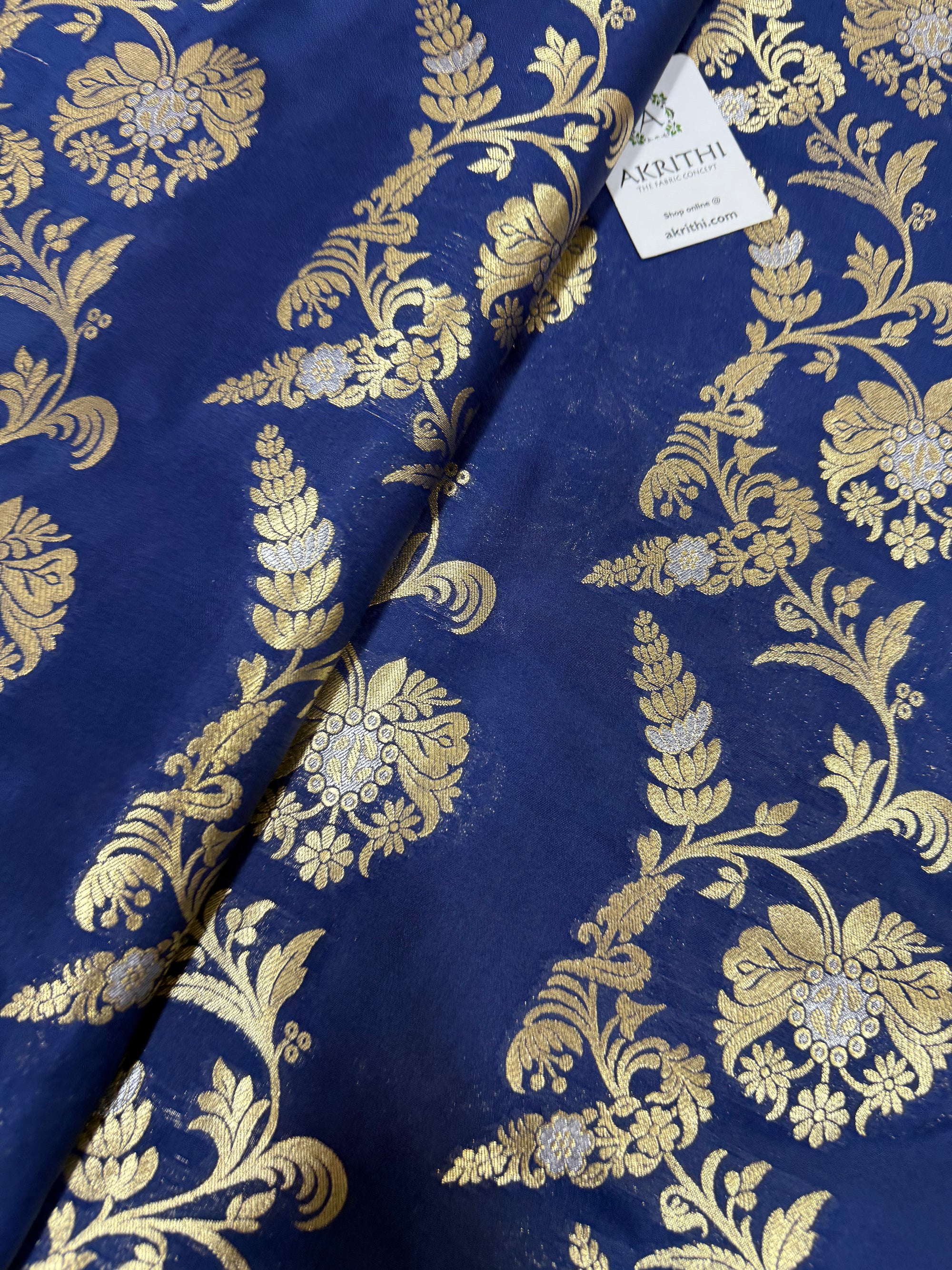 Pure Banarasi brocade fabric