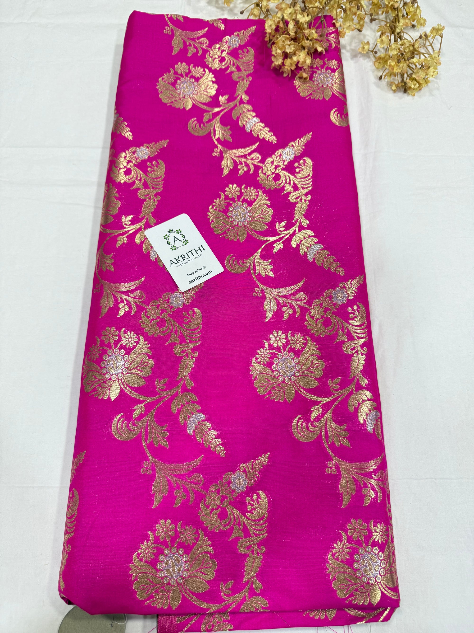 Pure Banarasi brocade fabric