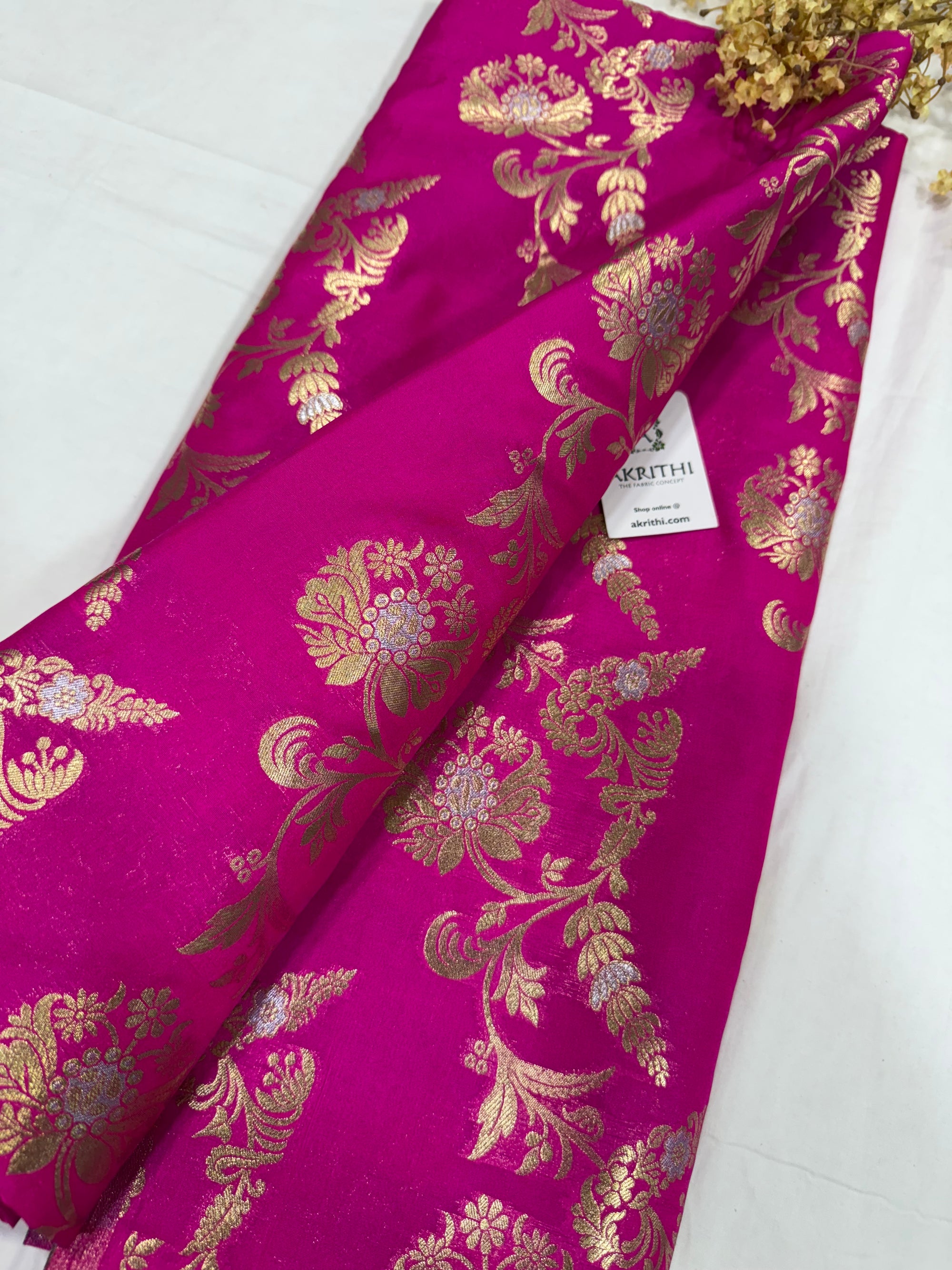 Pure Banarasi brocade fabric