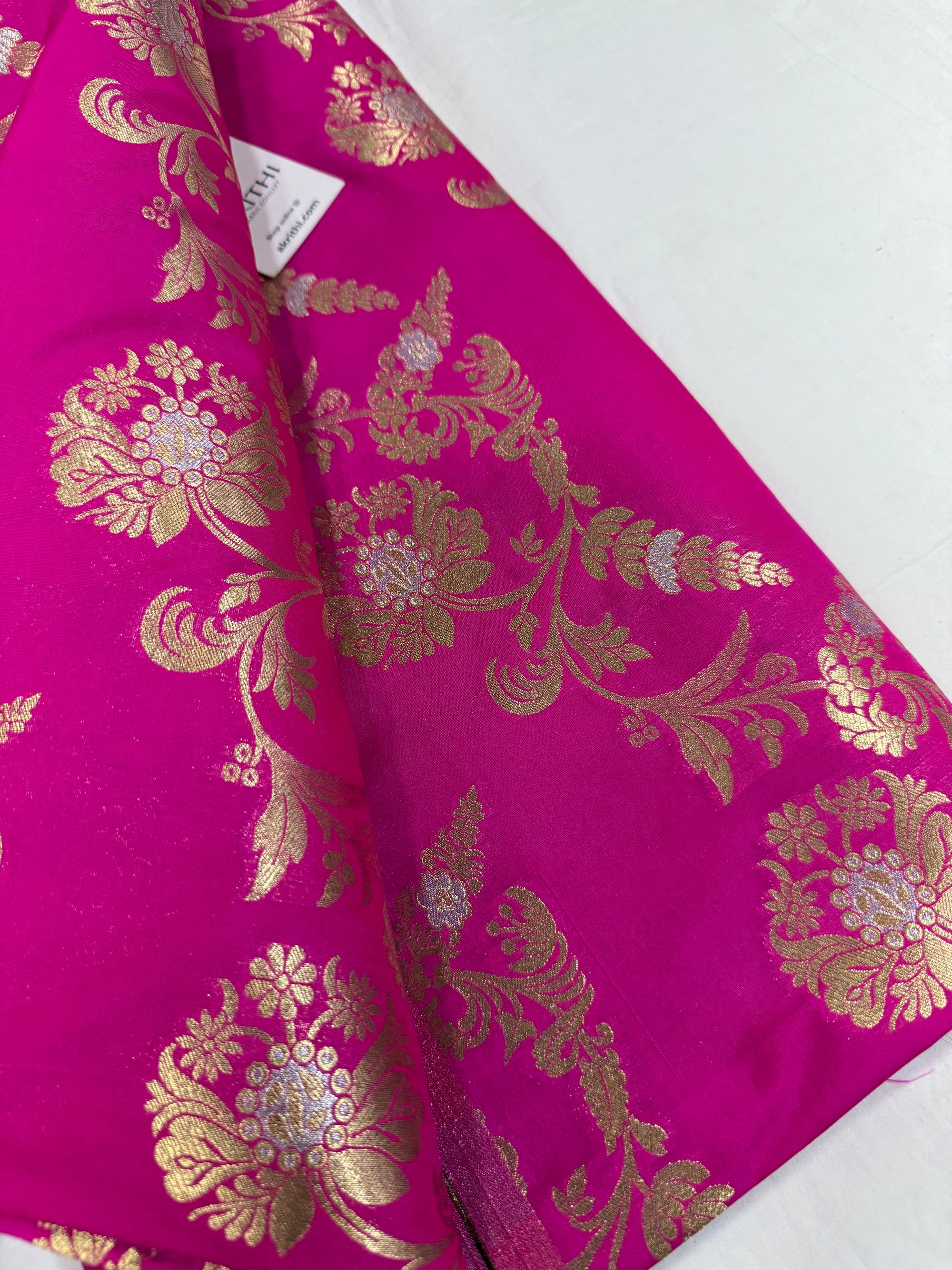 Pure Banarasi brocade fabric
