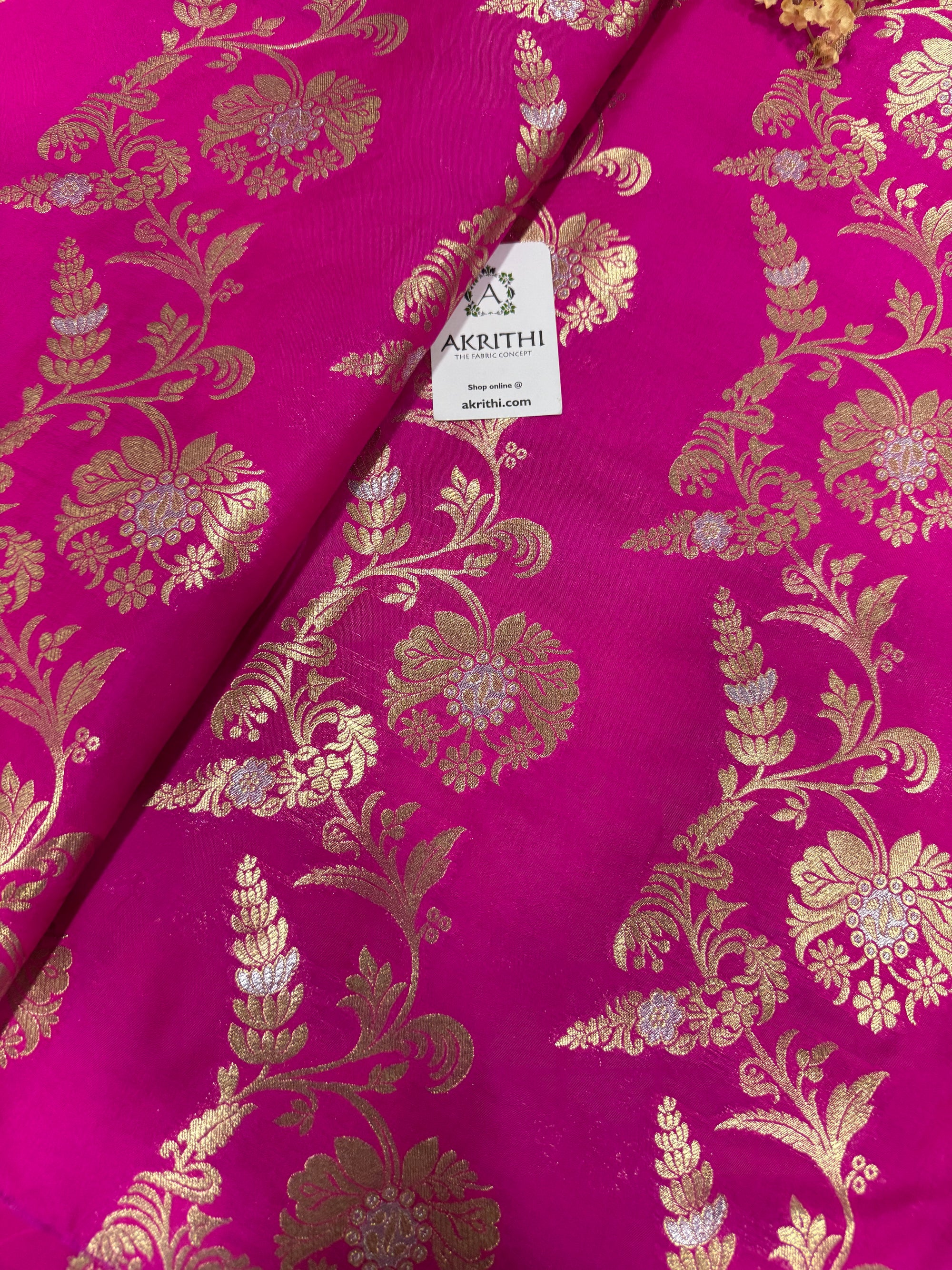 Pure Banarasi brocade fabric