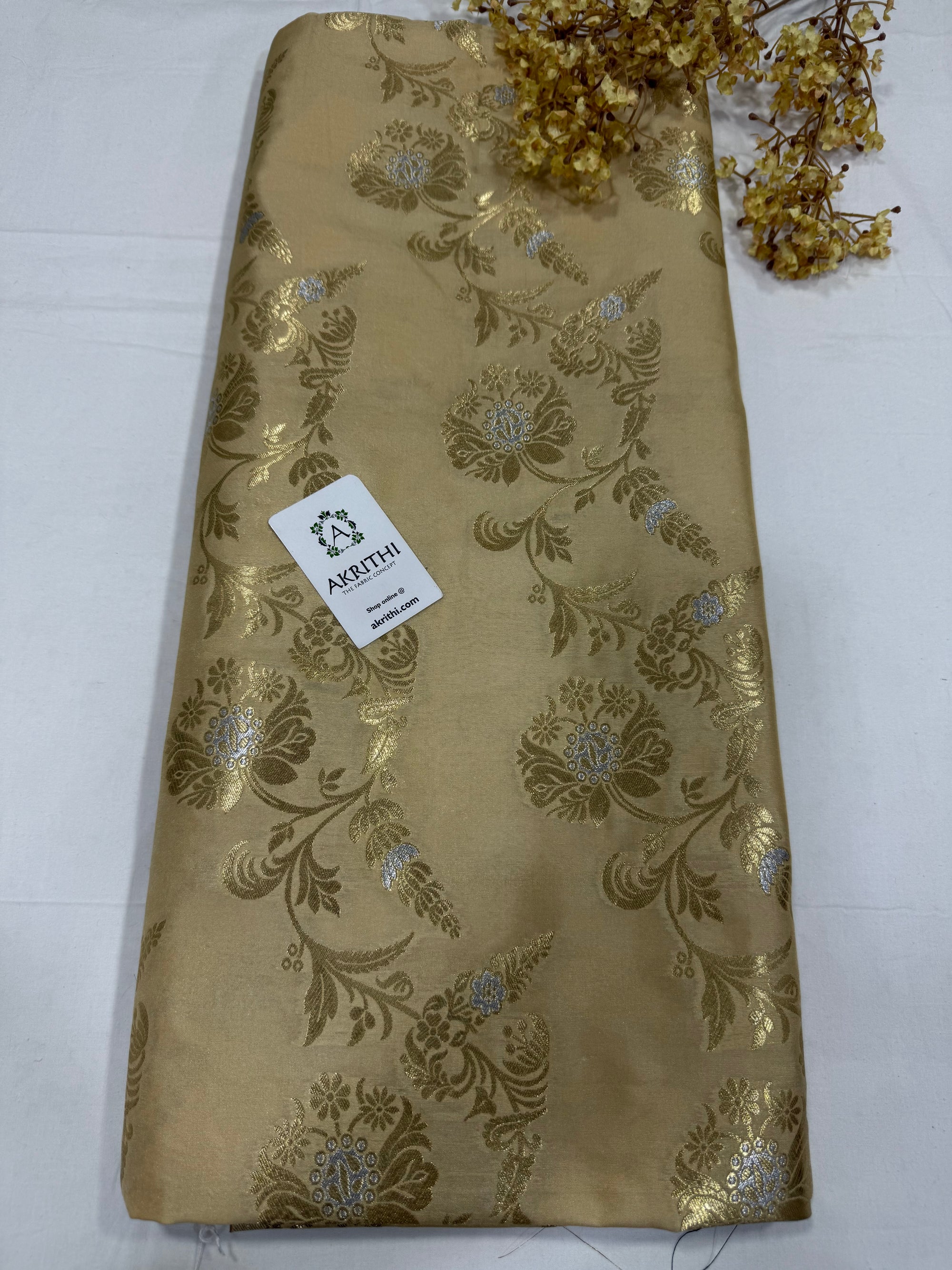 Pure Banarasi brocade fabric