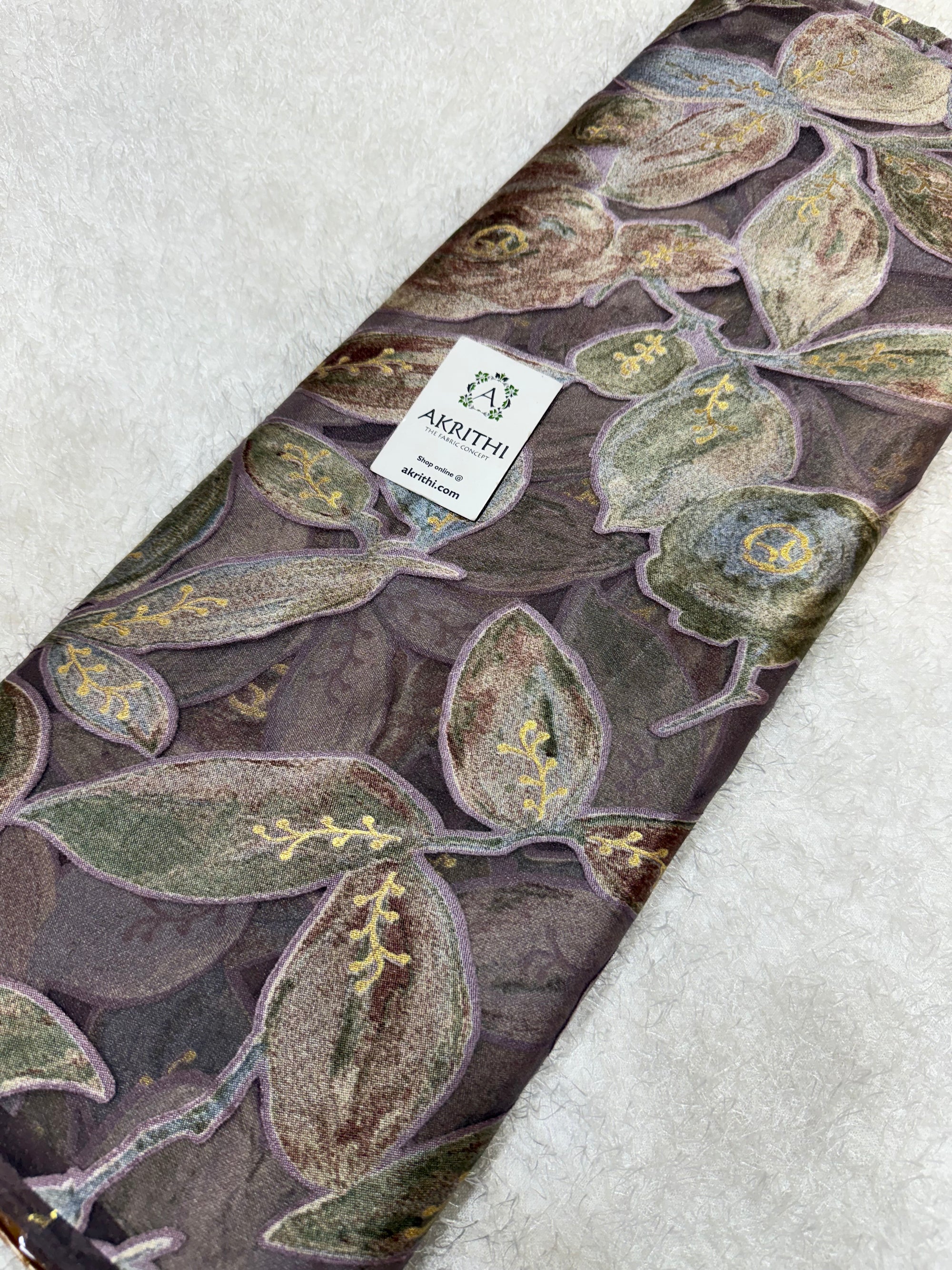 Brasso Digital Printed organza fabric