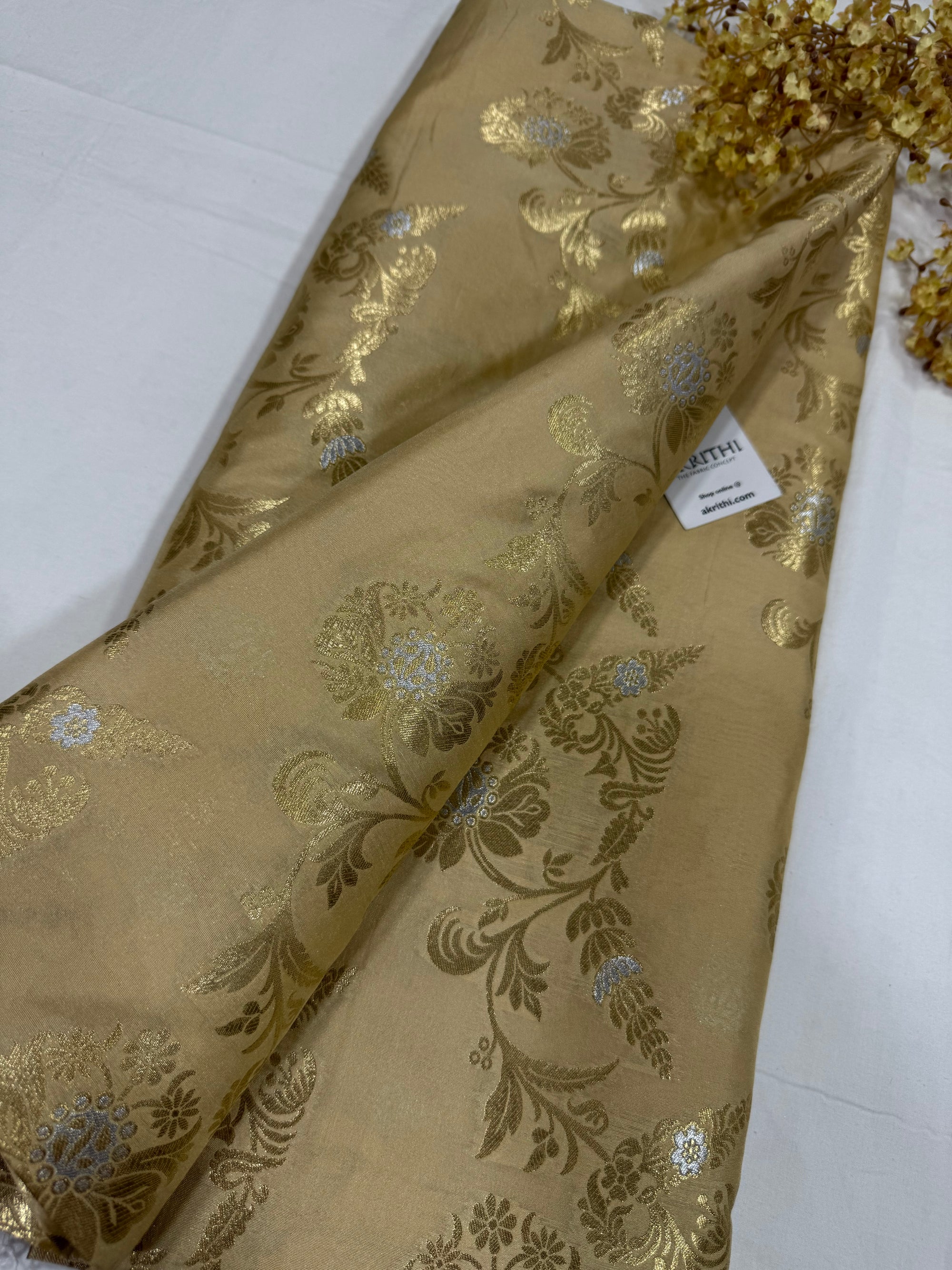 Pure Banarasi brocade fabric