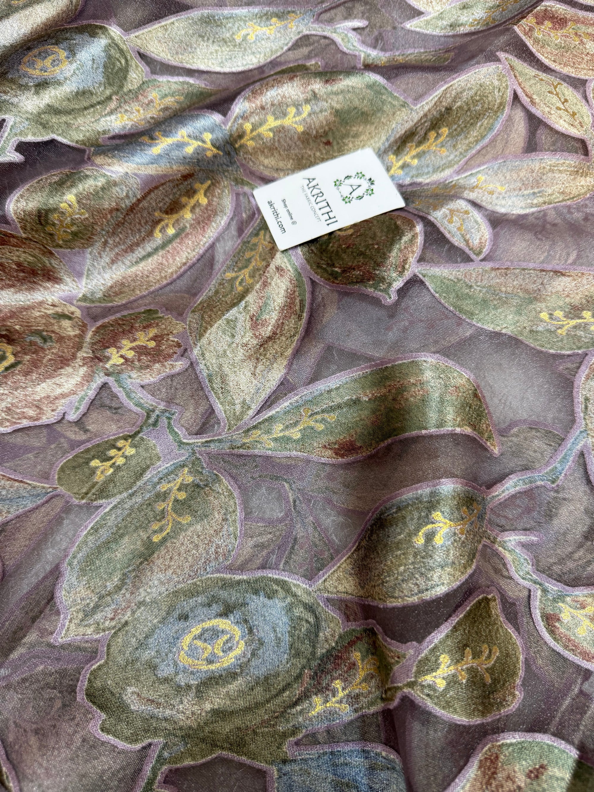 Brasso Digital Printed organza fabric