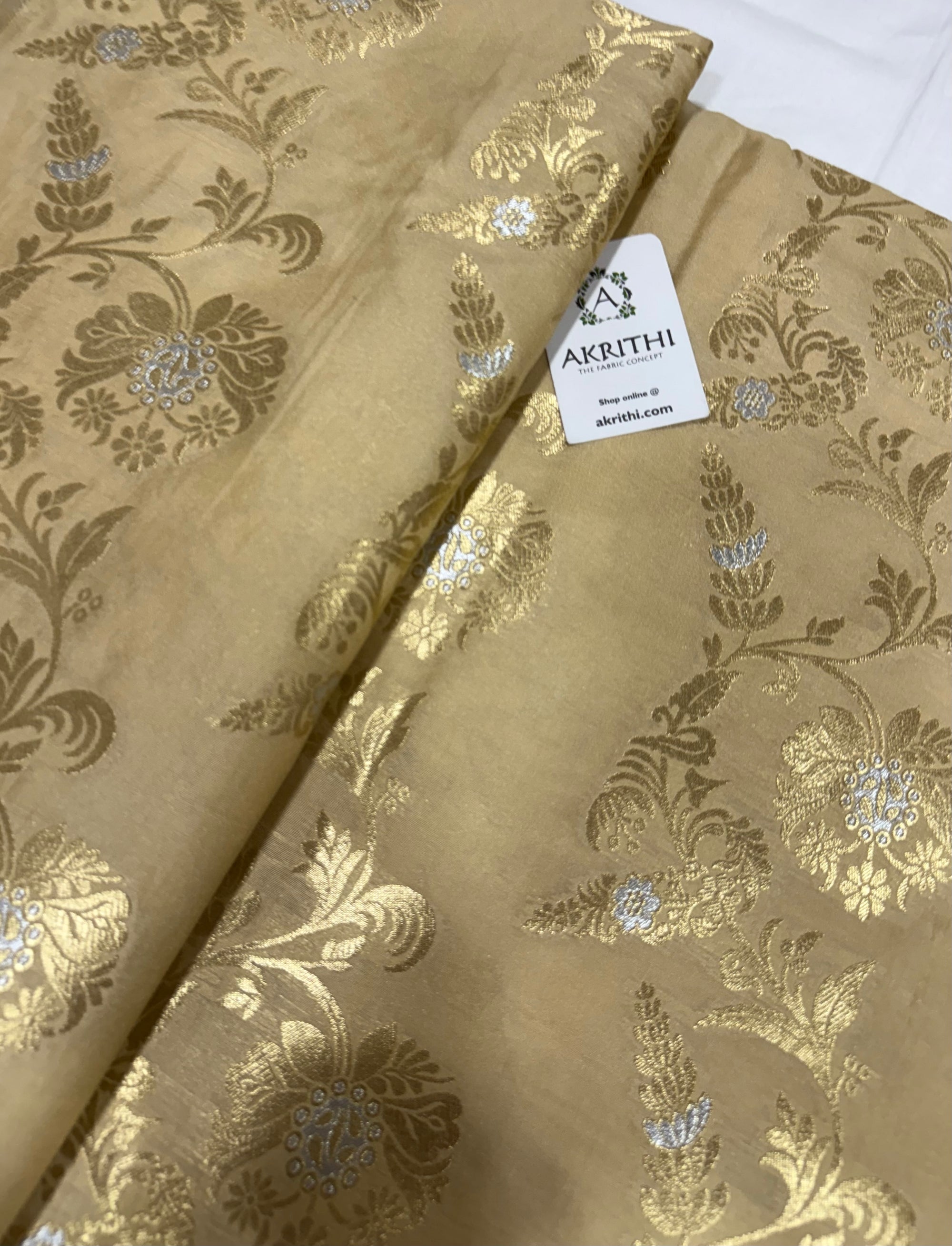 Pure Banarasi brocade fabric
