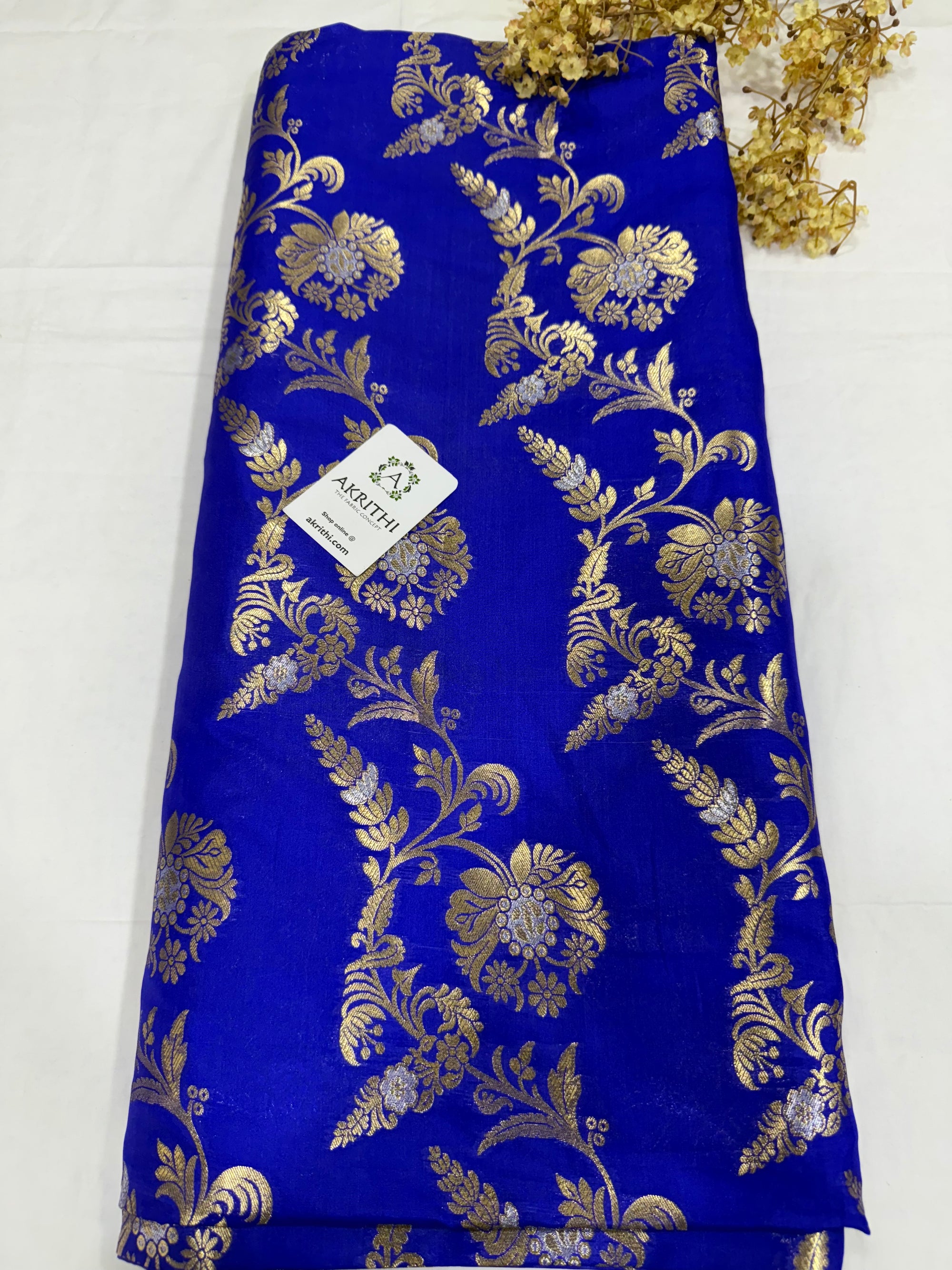 Pure Banarasi brocade fabric