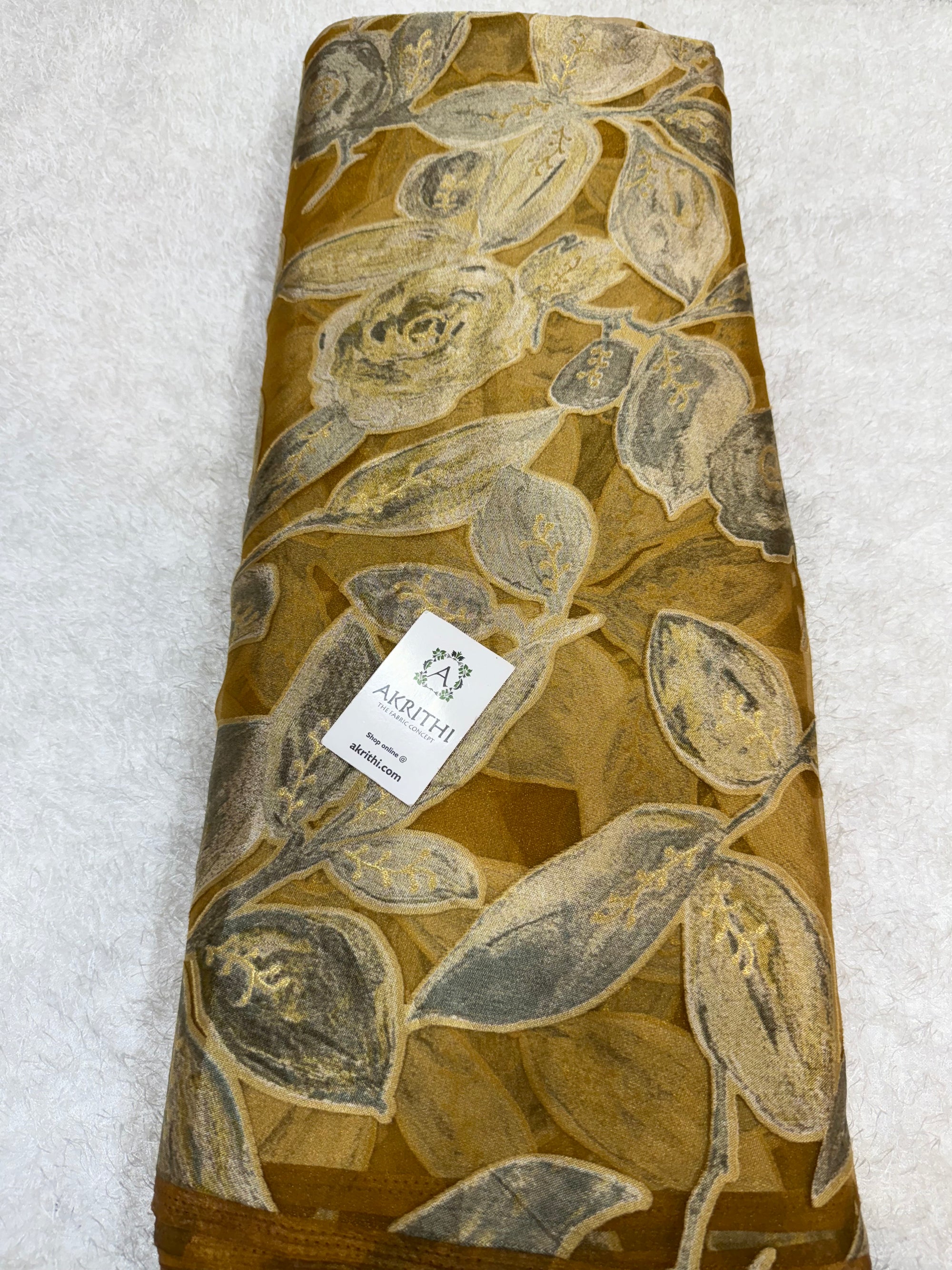 Brasso Digital Printed organza fabric