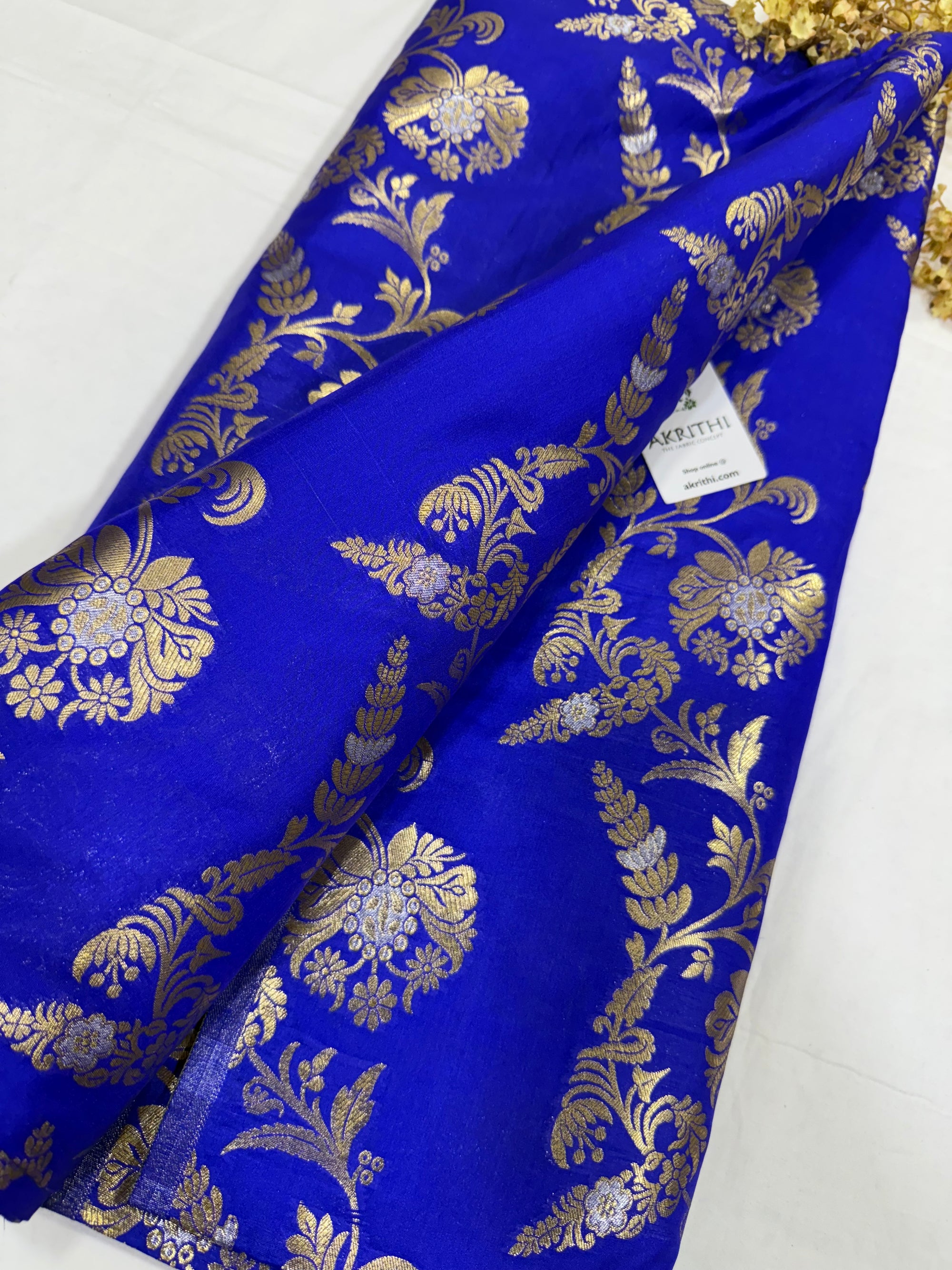 Pure Banarasi brocade fabric