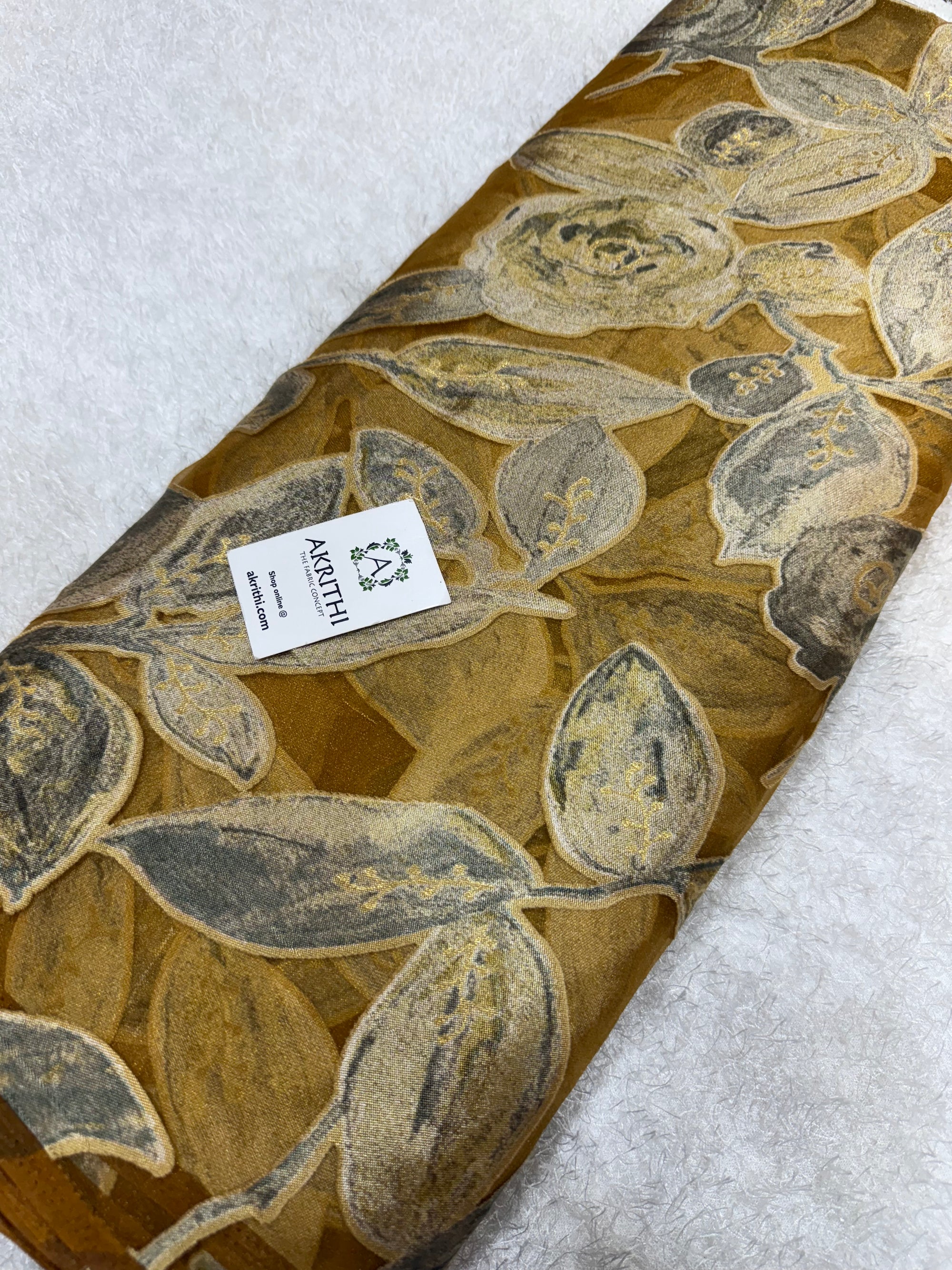 Brasso Digital Printed organza fabric
