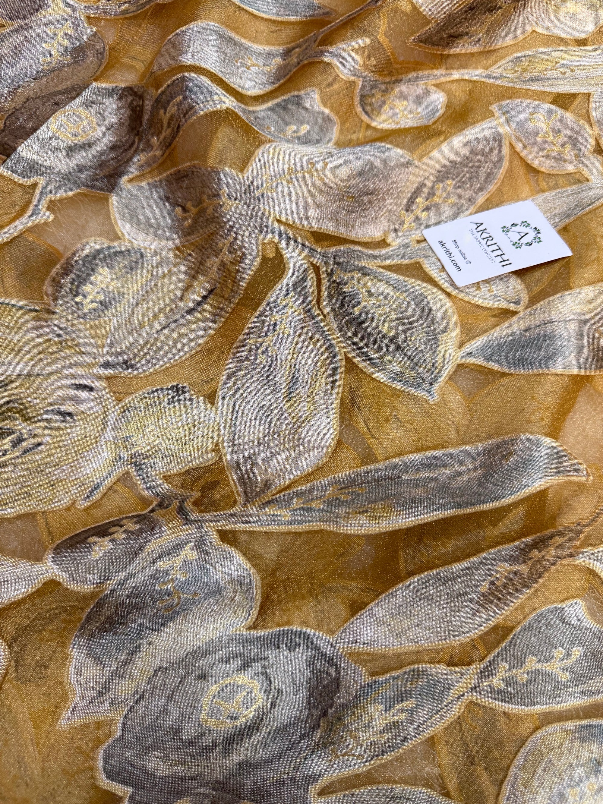Brasso Digital Printed organza fabric