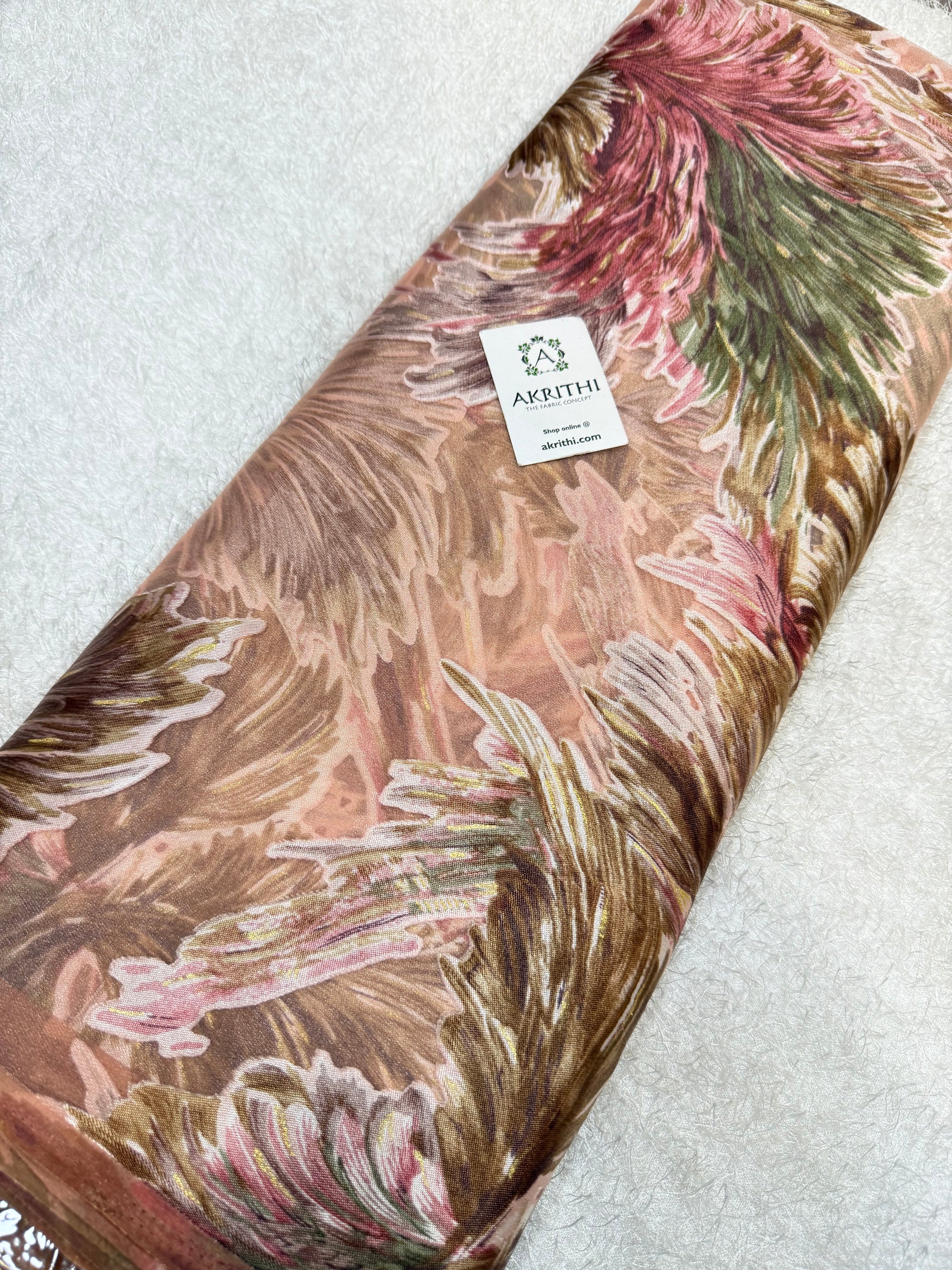 Brasso Digital Printed organza fabric