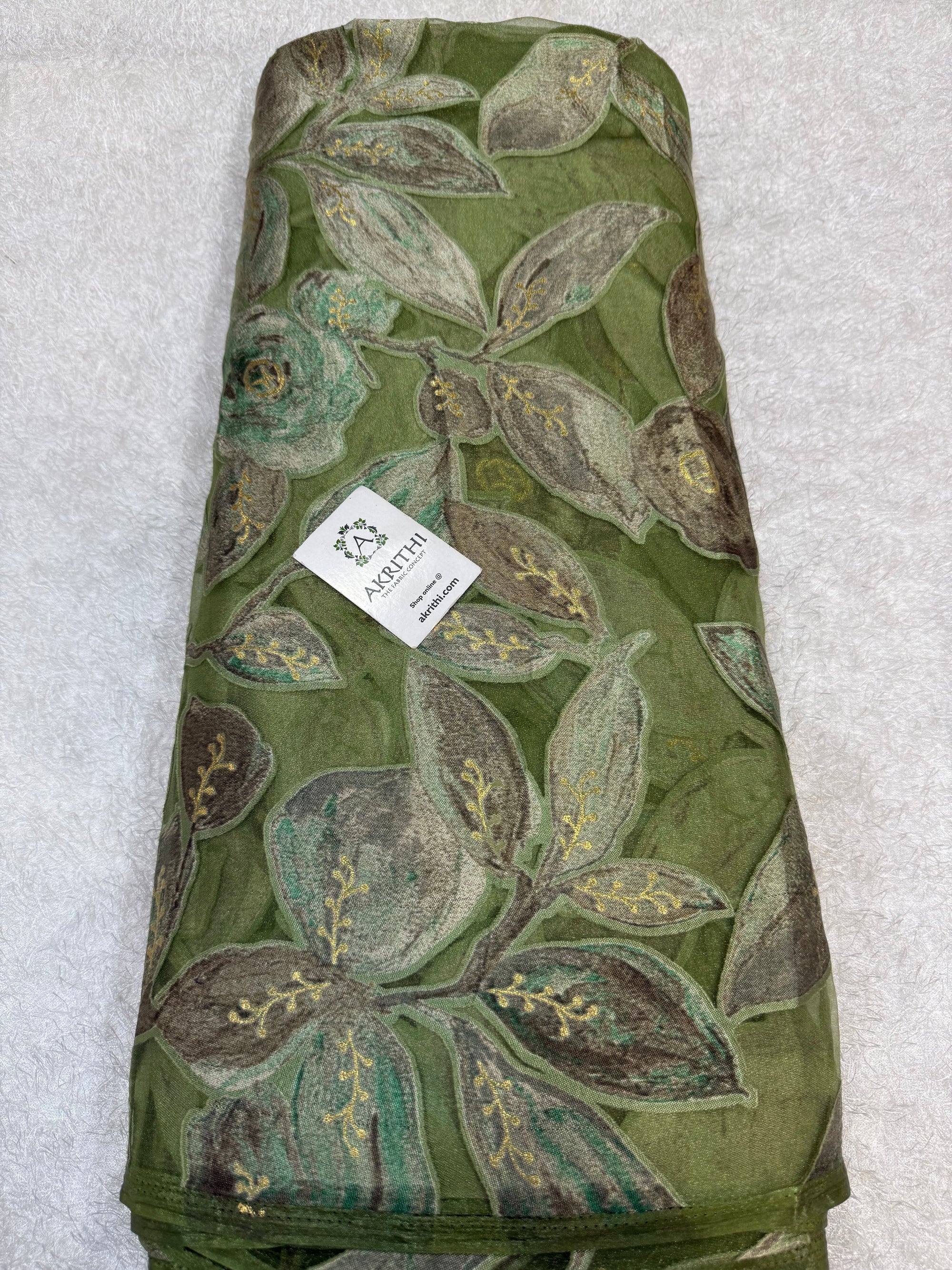 Brasso Digital Printed organza fabric