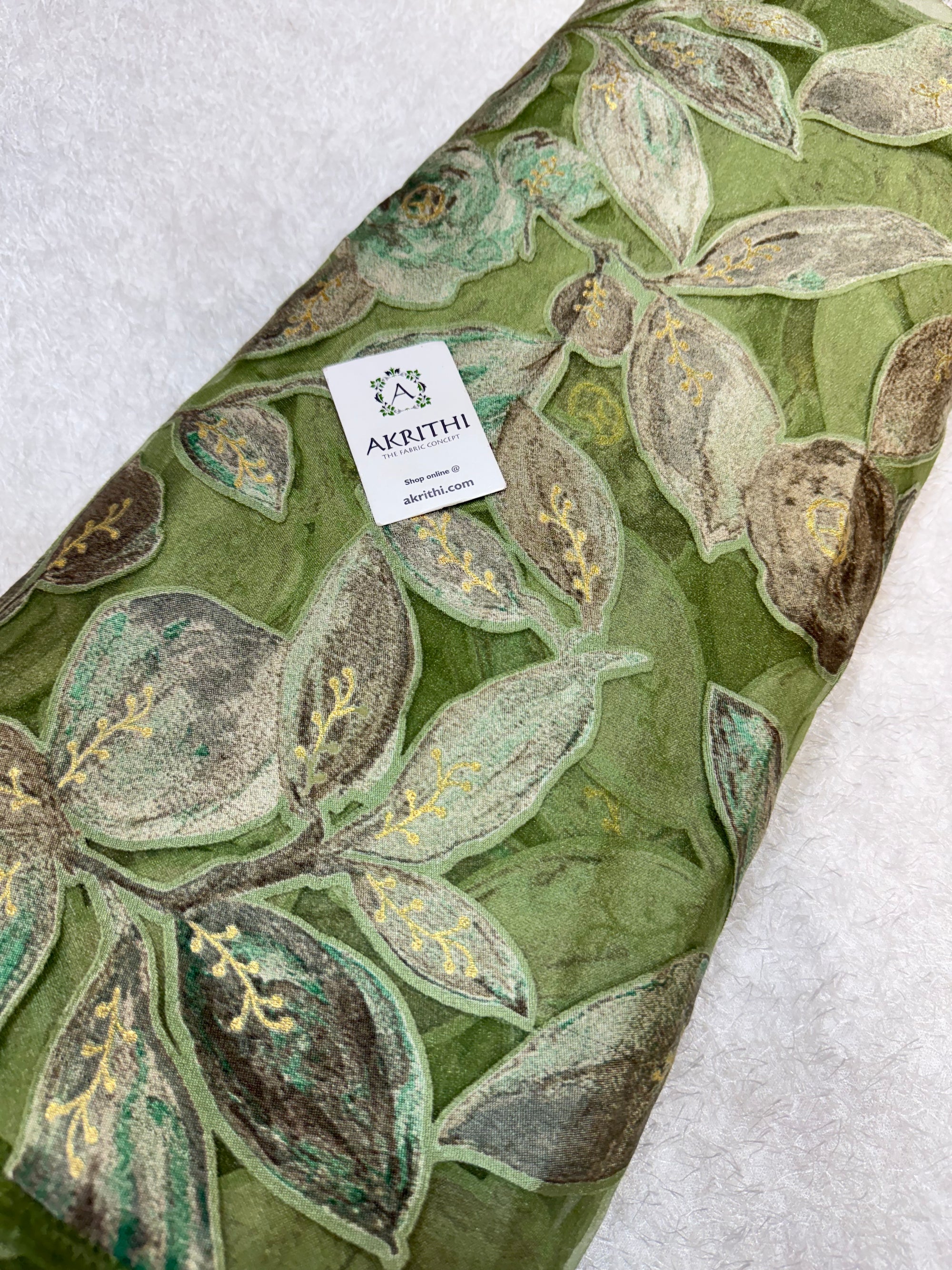 Brasso Digital Printed organza fabric