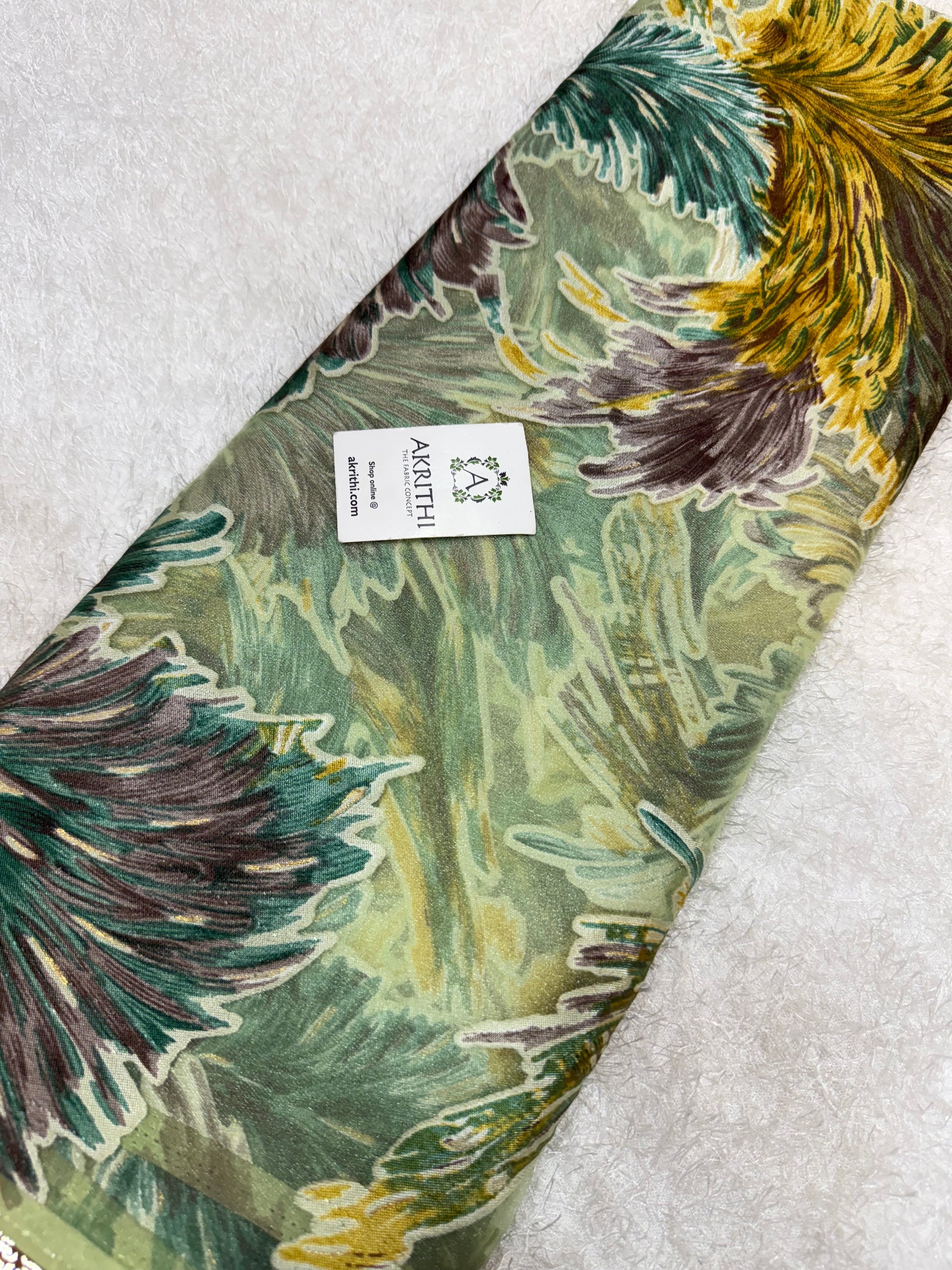 Brasso Digital Printed organza fabric