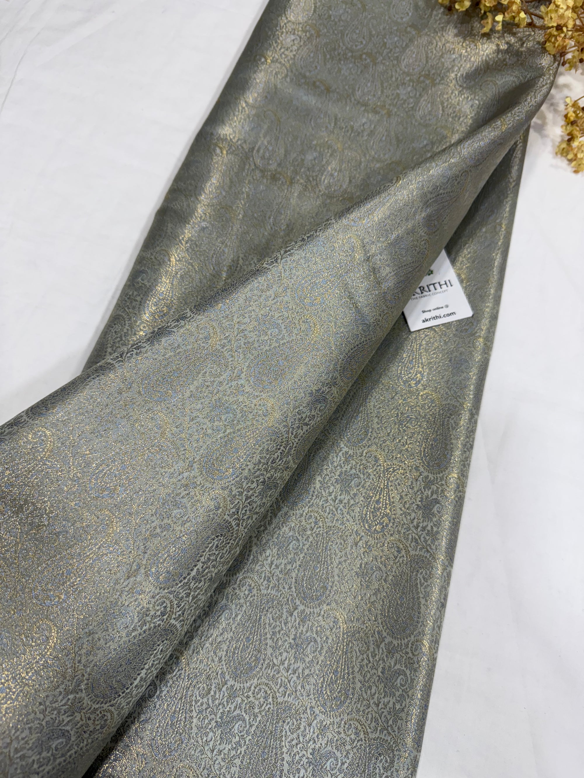 Pure Banarasi brocade fabric