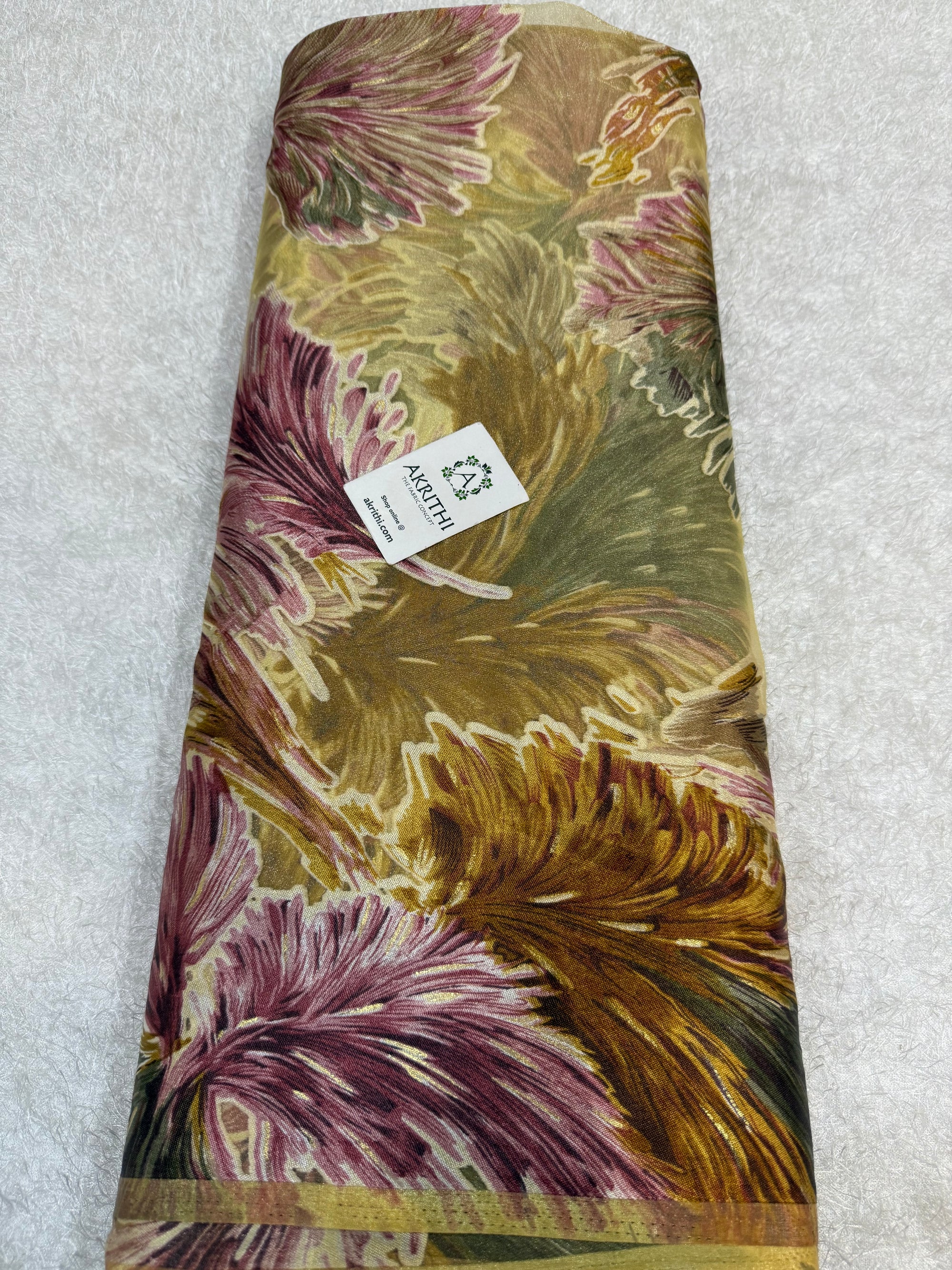 Brasso Digital Printed organza fabric