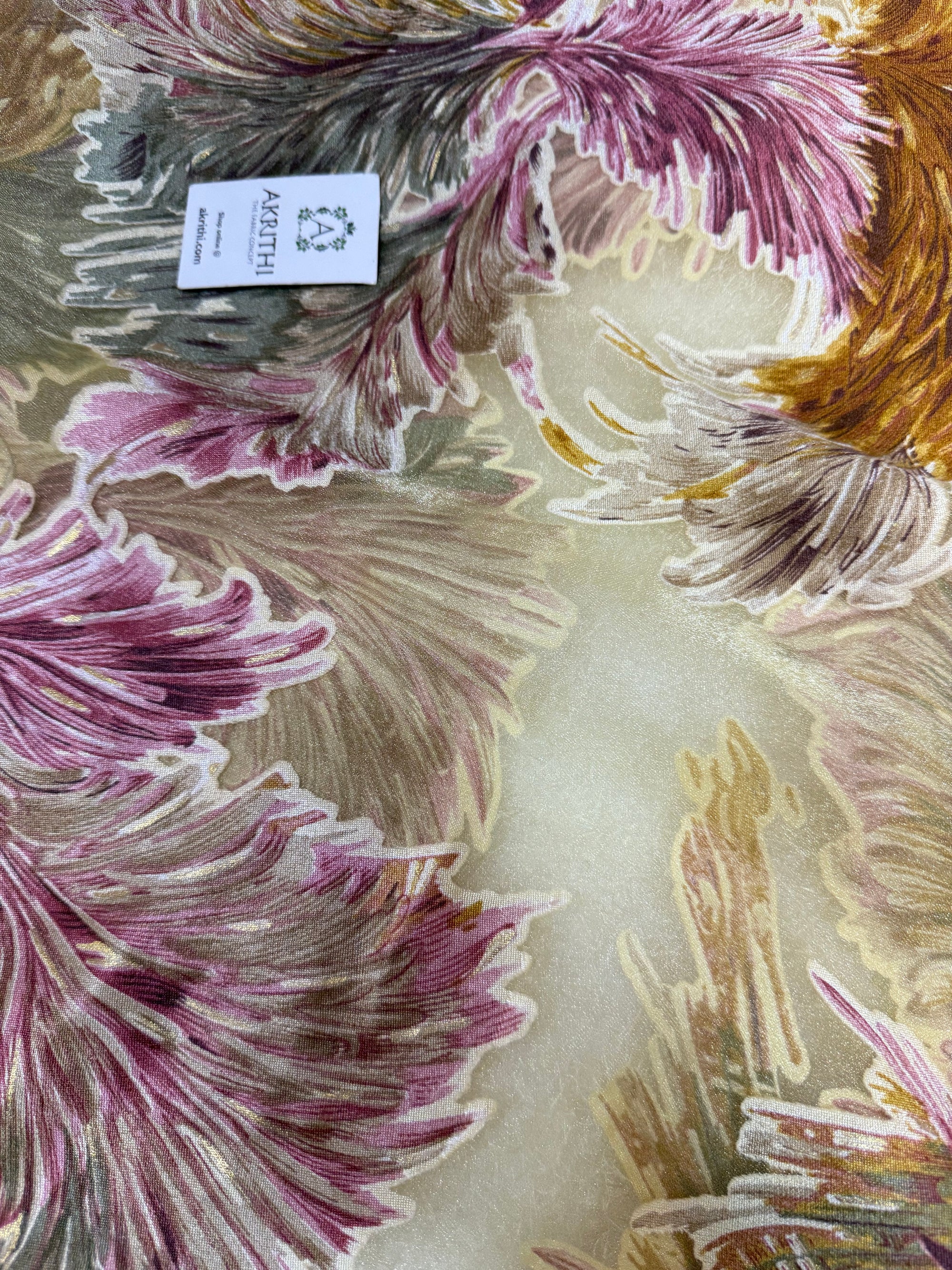 Brasso Digital Printed organza fabric