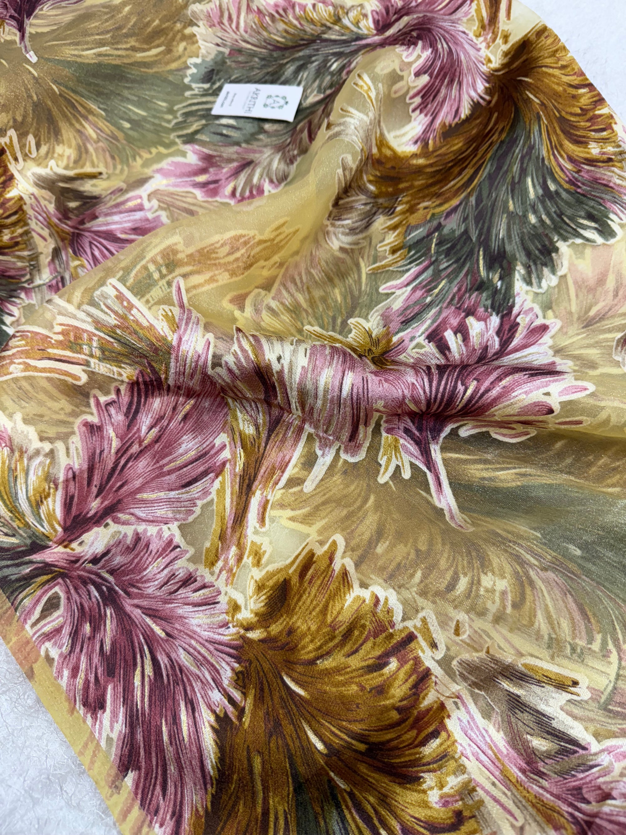 Brasso Digital Printed organza fabric