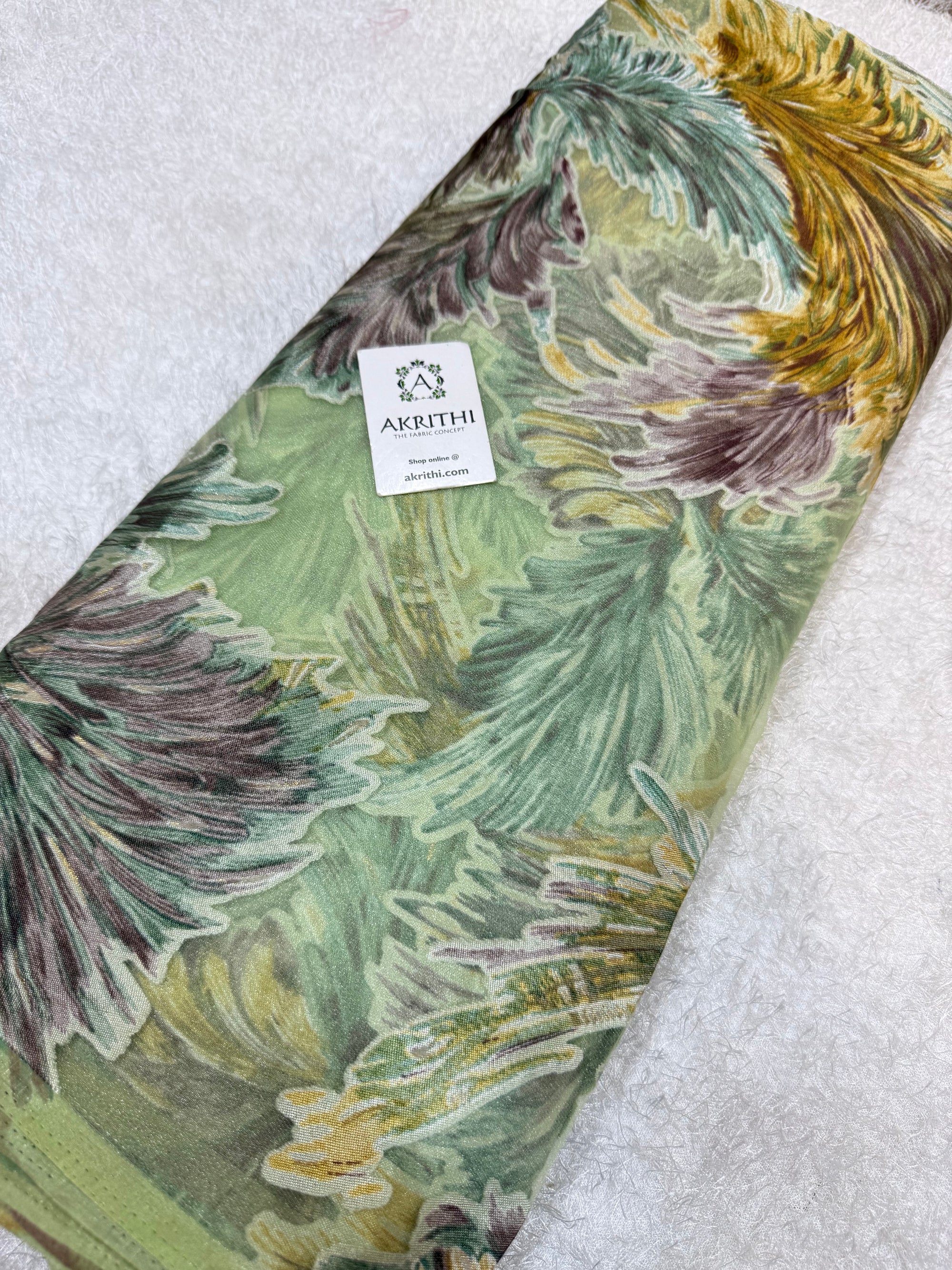 Brasso Digital Printed organza fabric