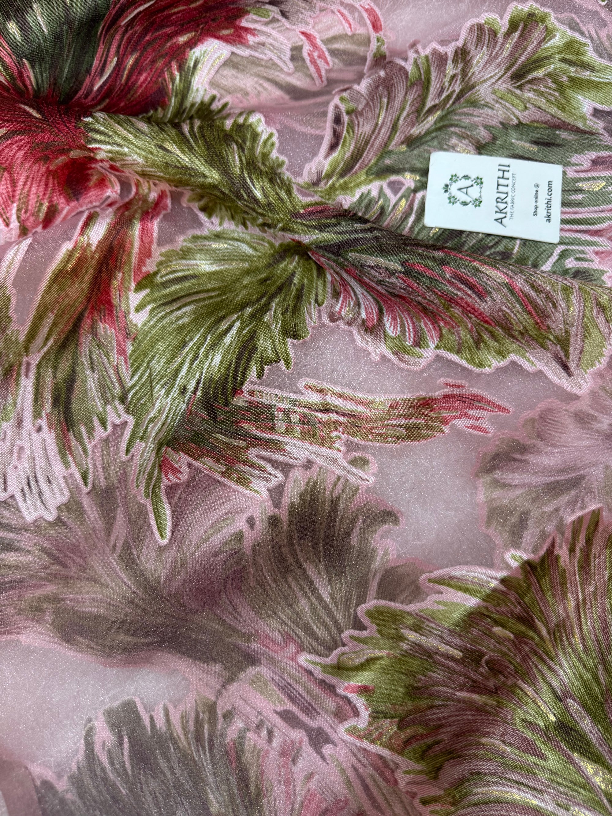 Brasso Digital Printed organza fabric