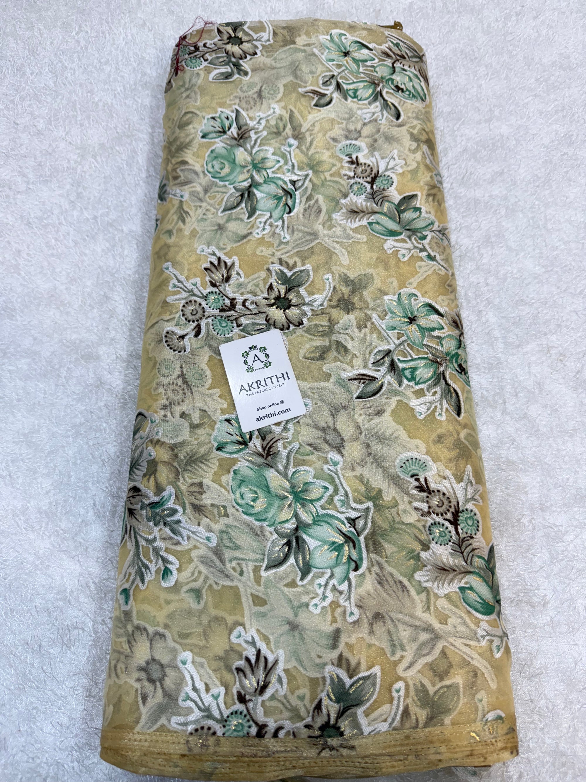 Brasso Digital Printed organza fabric